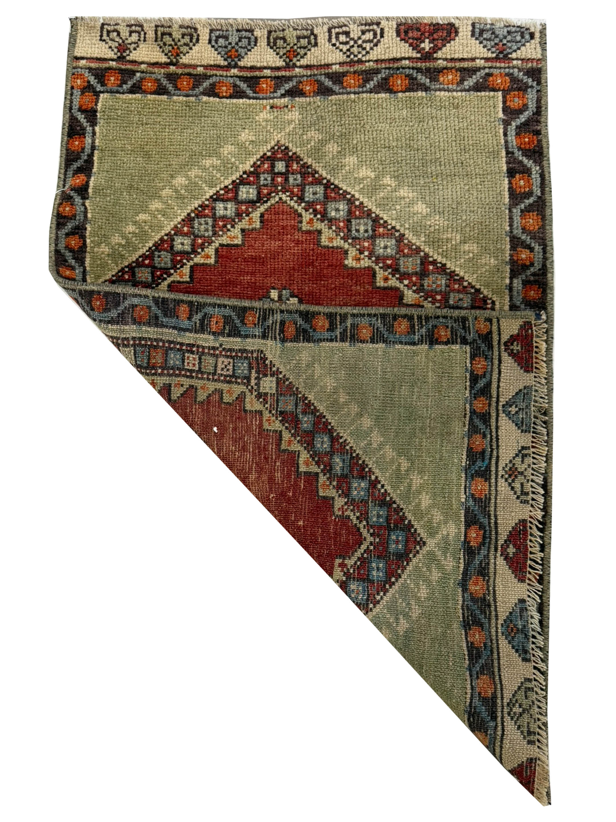 Anatolian Hand Knotted Green 2x3 - Image 2 of 2