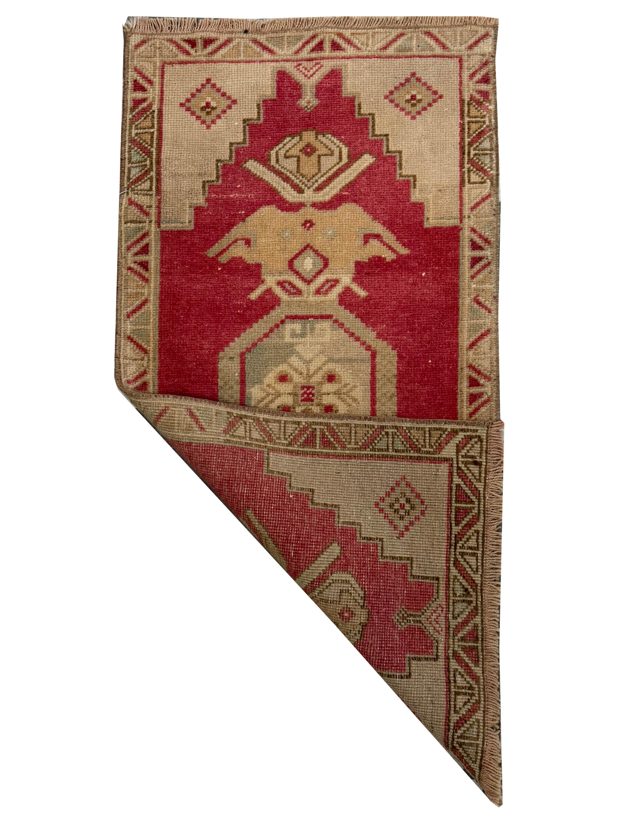 Anatolian Hand Knotted Orange 2x3 - Image 2 of 2