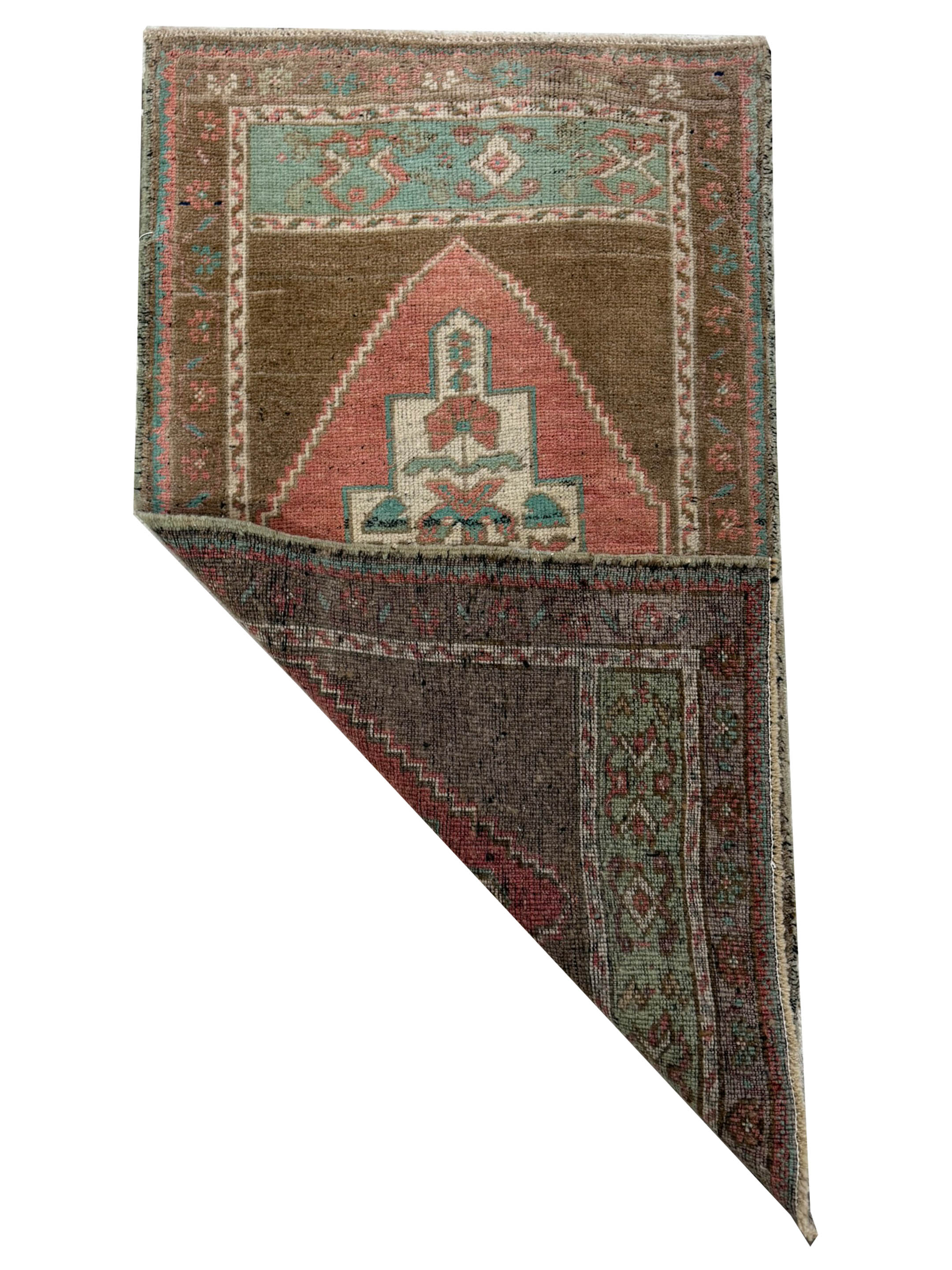 Anatolian Hand Knotted Orange 2x3 - Image 2 of 2