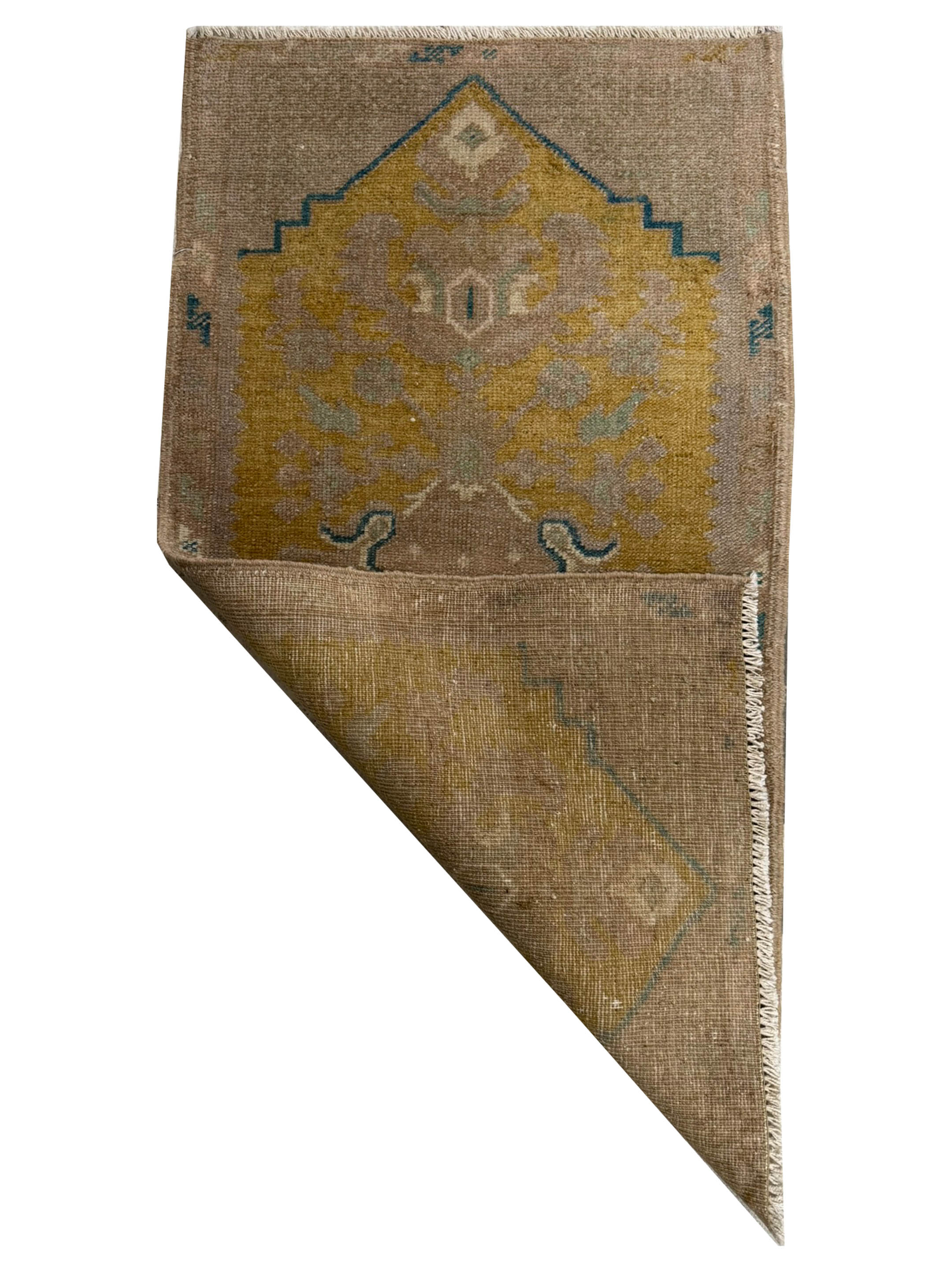 Anatolian Hand Knotted Gold 2x3 - Image 2 of 2