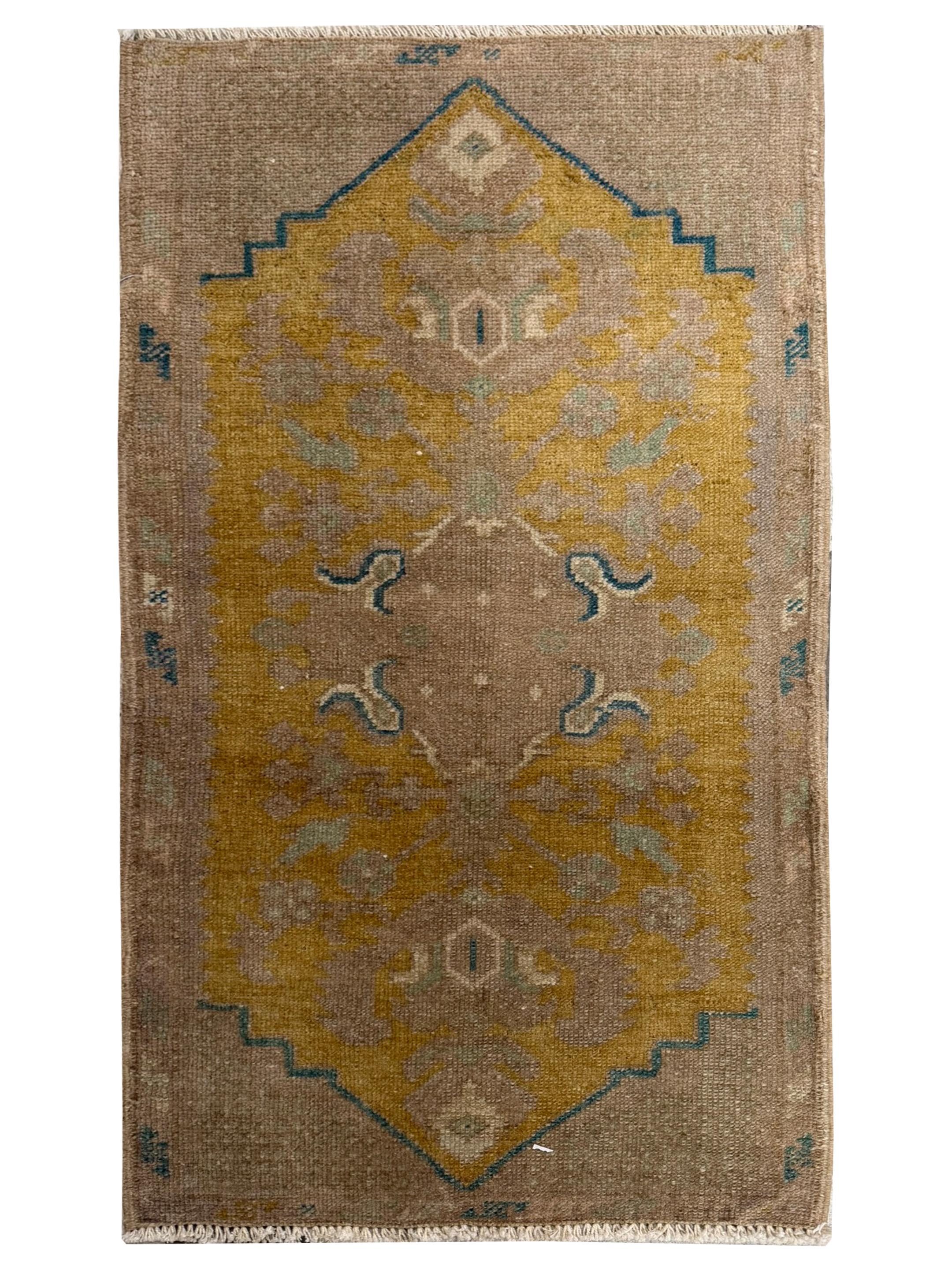 Anatolian Hand Knotted Gold 2x3