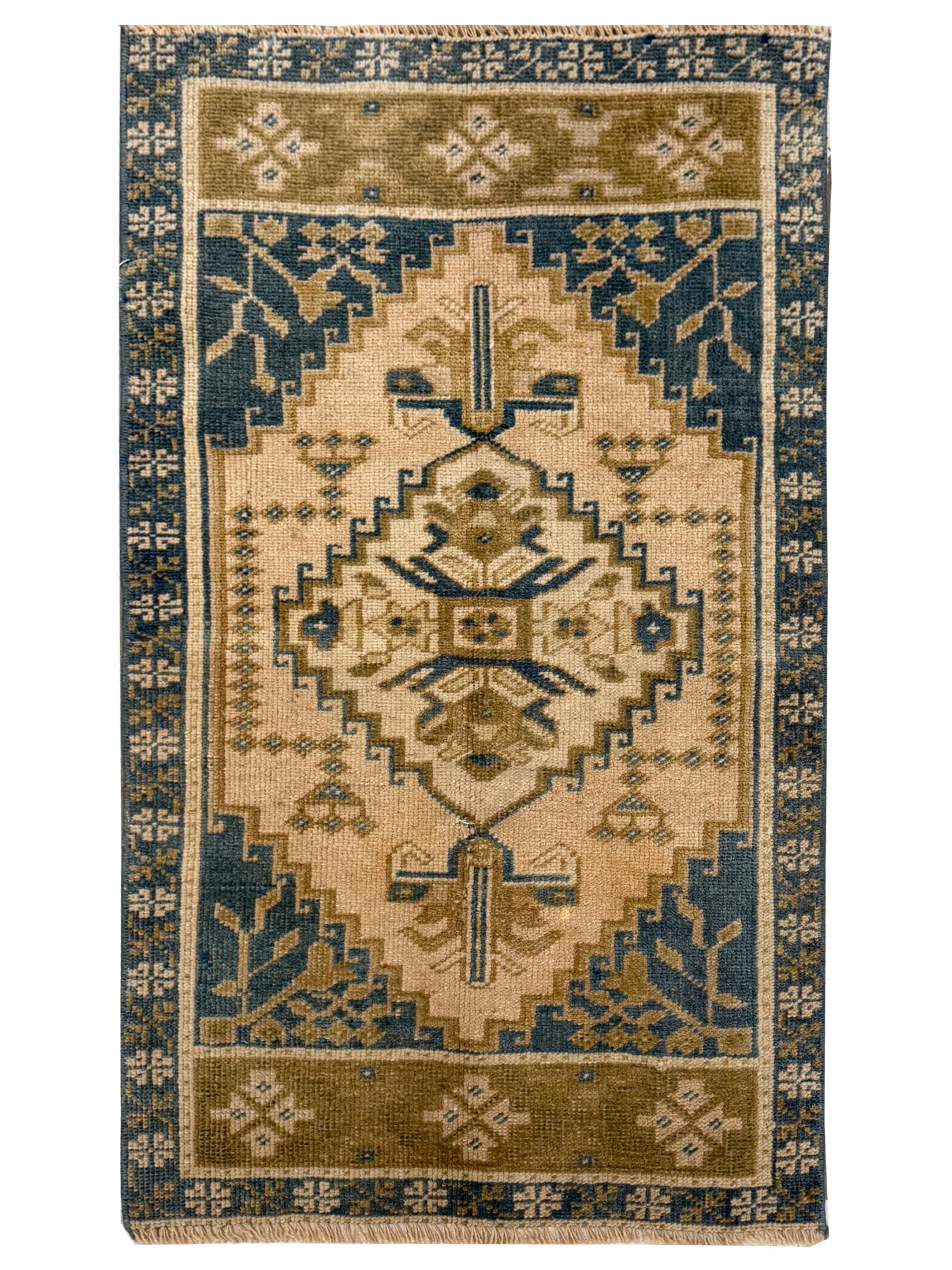 Anatolian Hand Knotted Teal 2x3