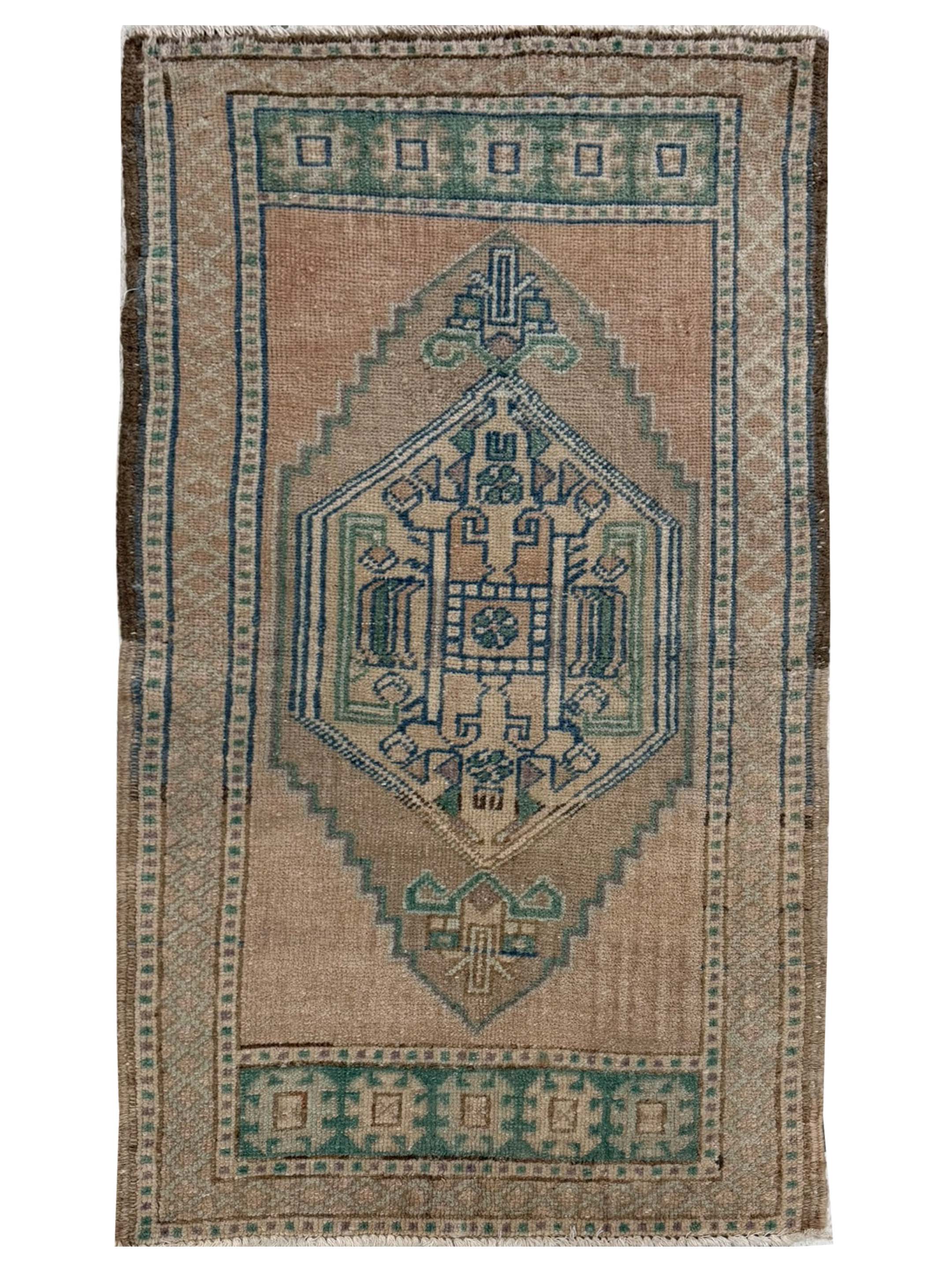 Anatolian Hand Knotted Teal 2x3