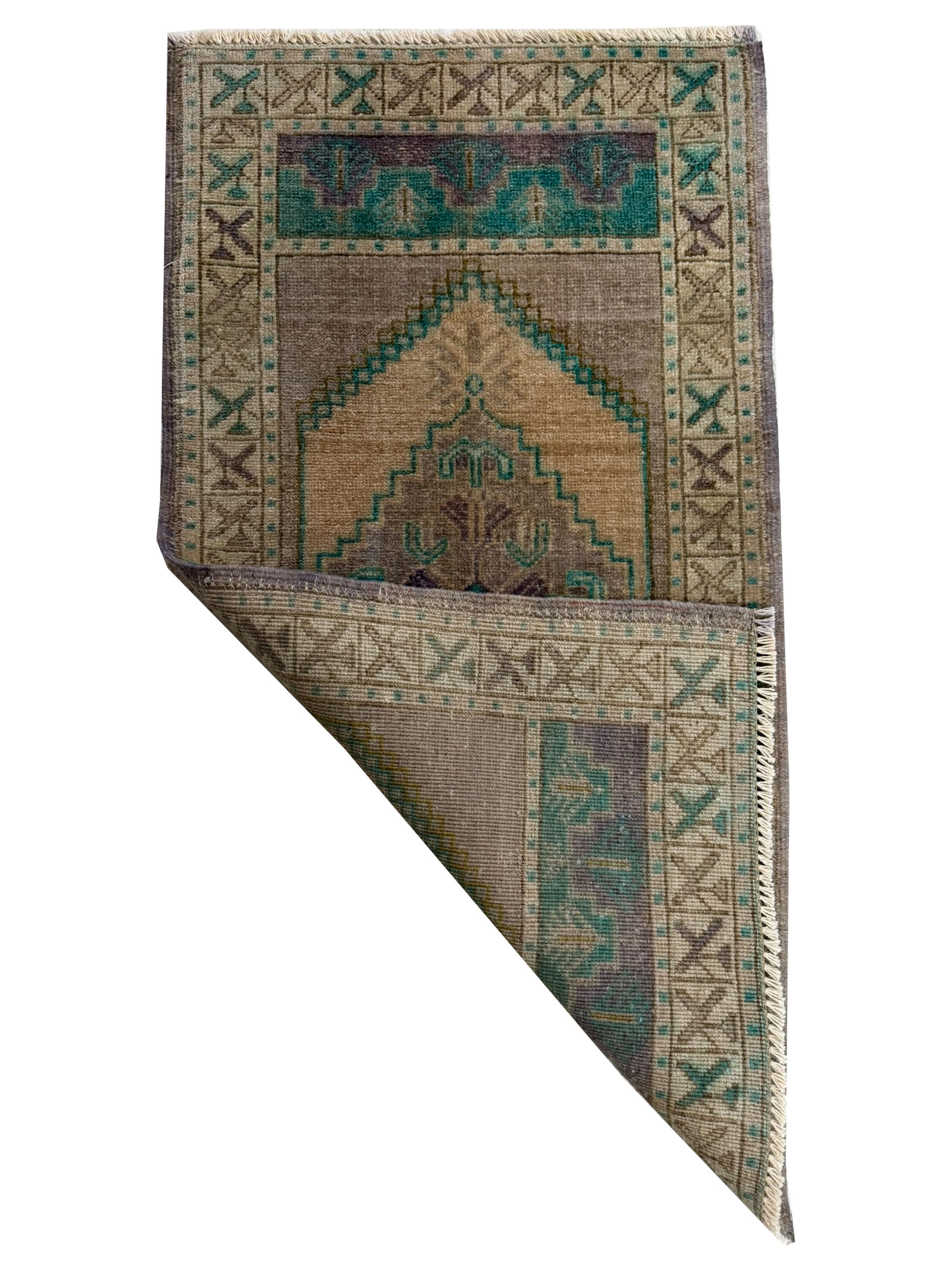 Anatolian Hand Knotted Green 2x3 - Image 2 of 2