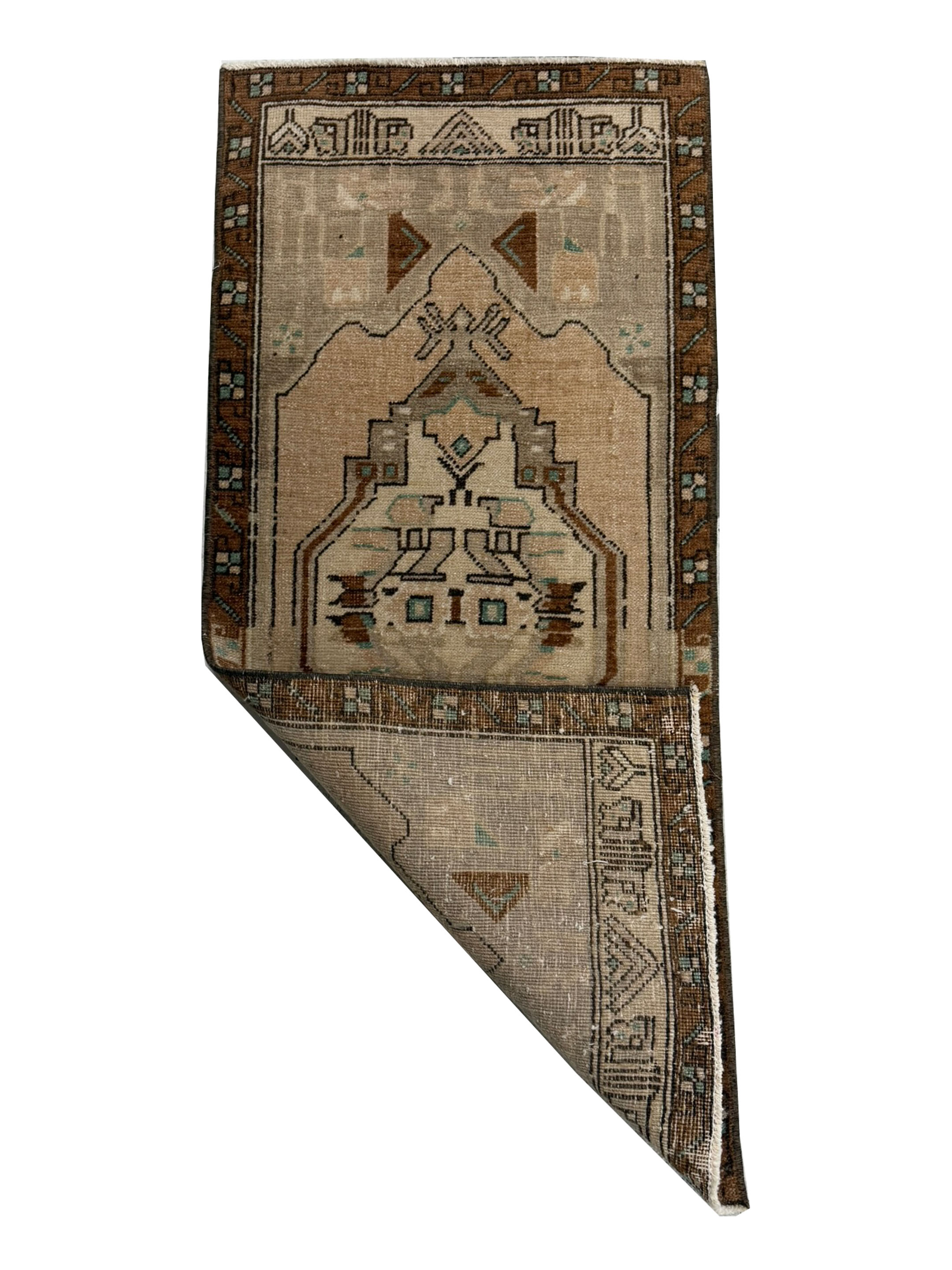 Anatolian Hand Knotted Beige 2x3 - Image 2 of 2