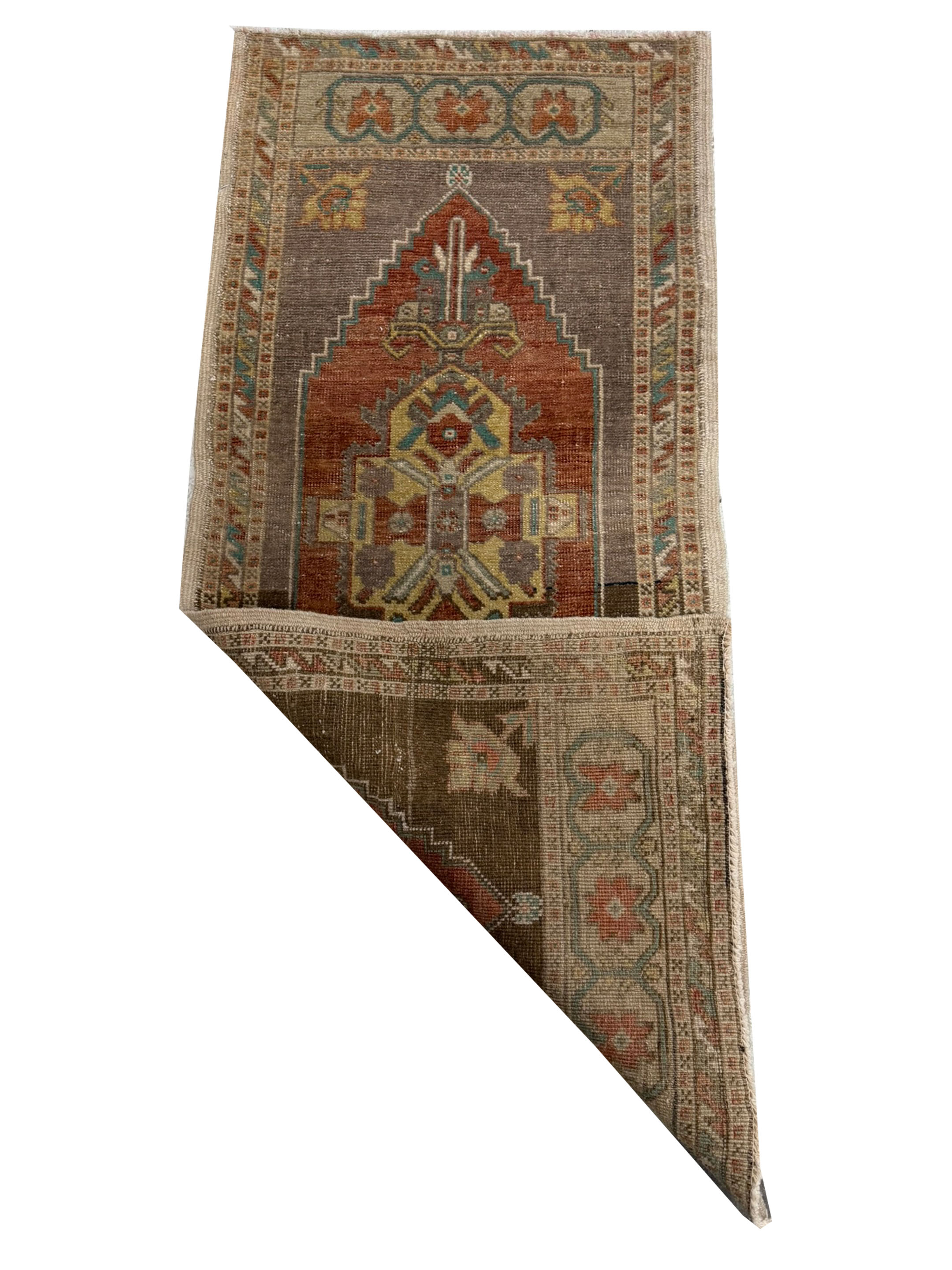 Anatolian Hand Knotted Orange 2x3 - Image 2 of 2