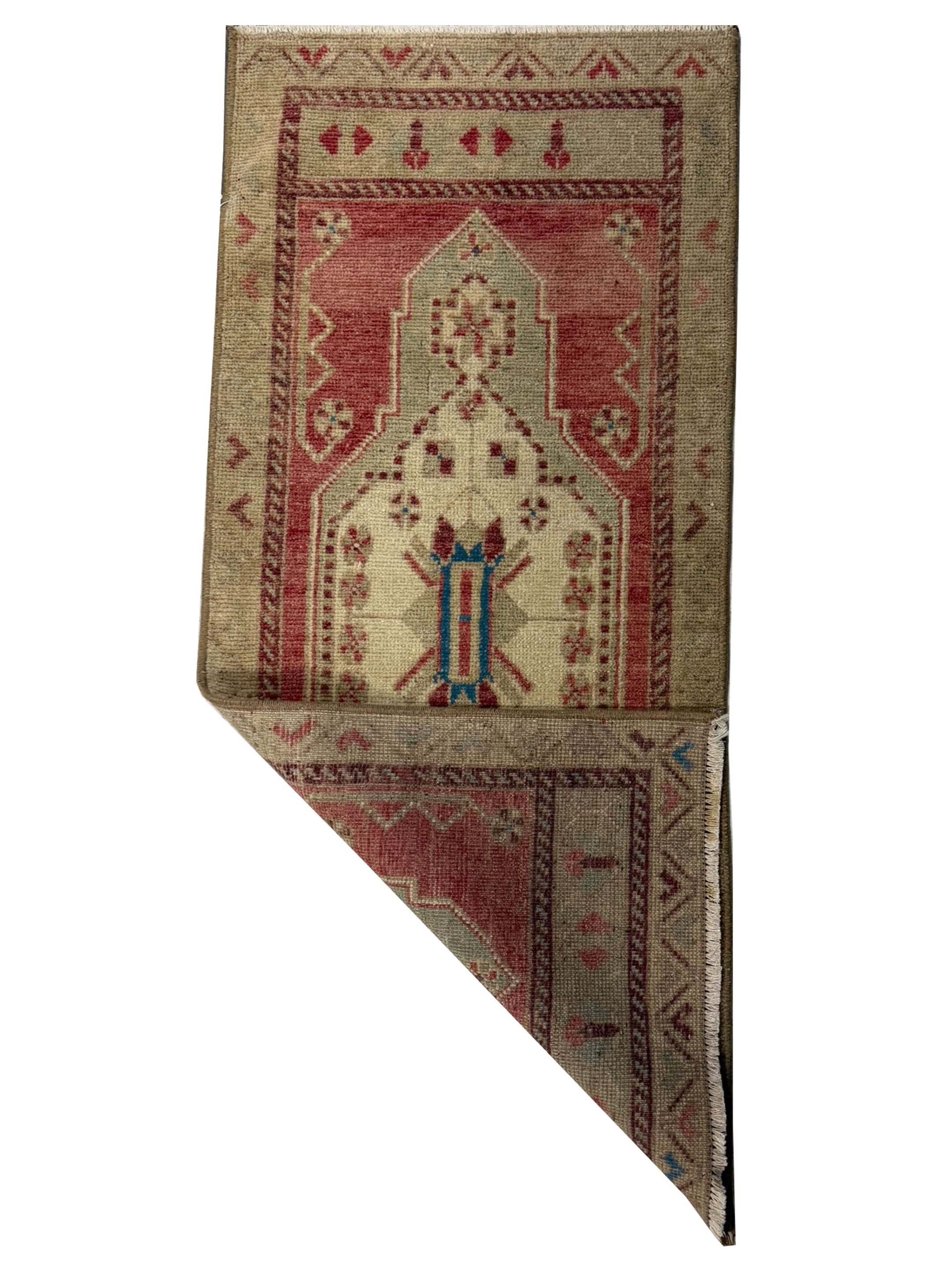 Anatolian Hand Knotted Lt.Green 2x3 - Image 2 of 2