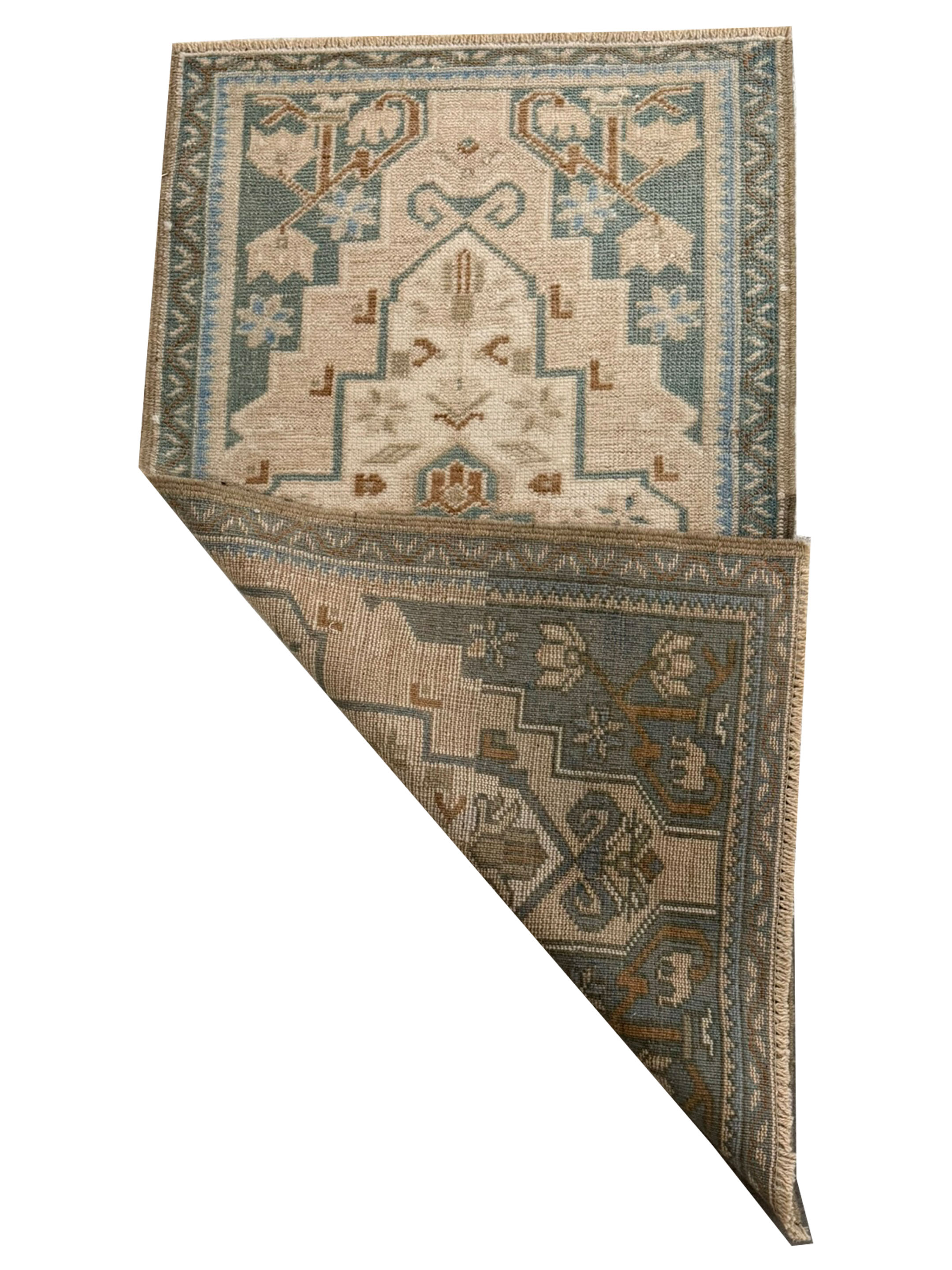 Anatolian Hand Knotted Teal 2x3 - Image 2 of 2
