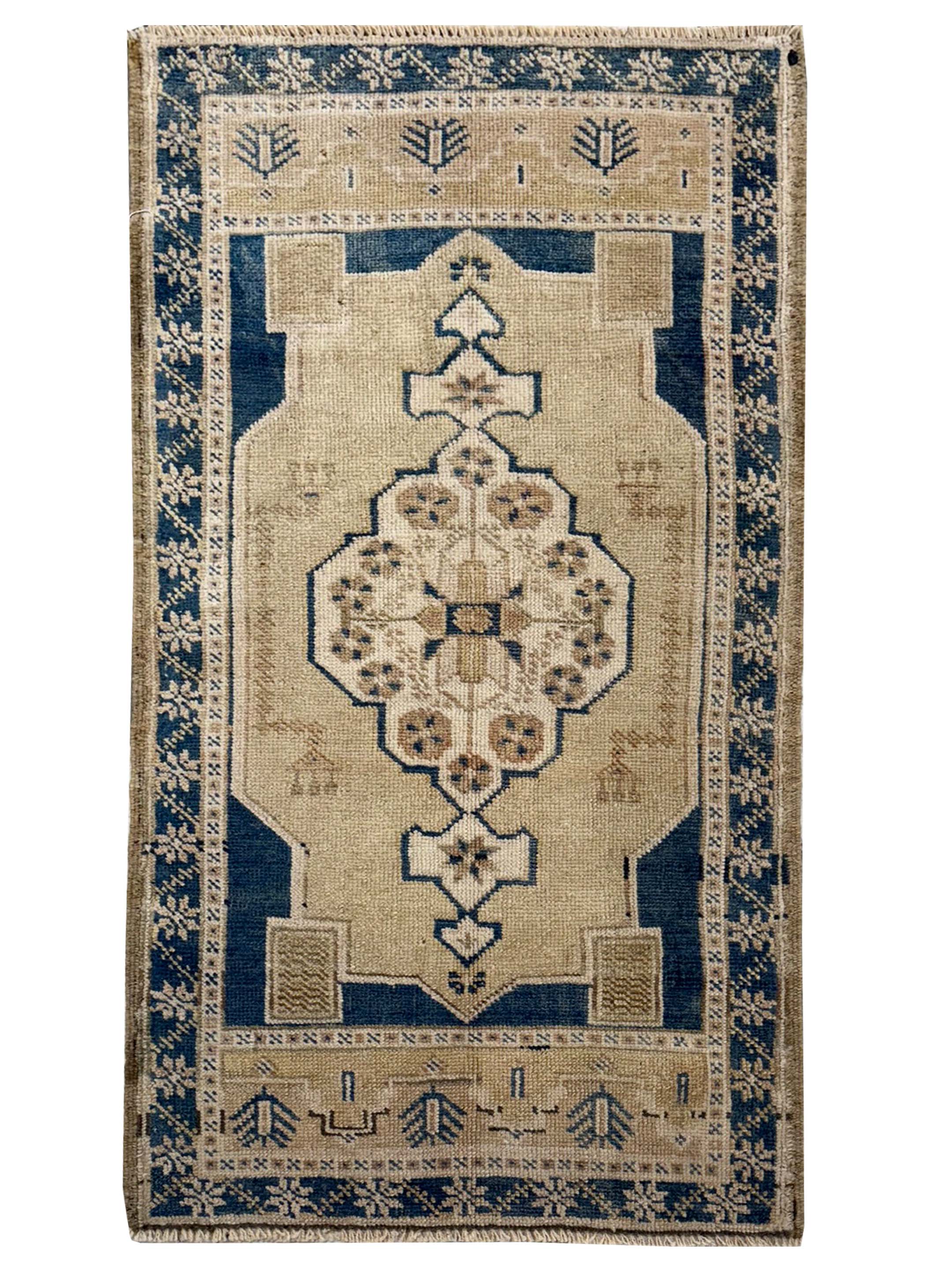 Anatolian Hand Knotted Teal 2x3
