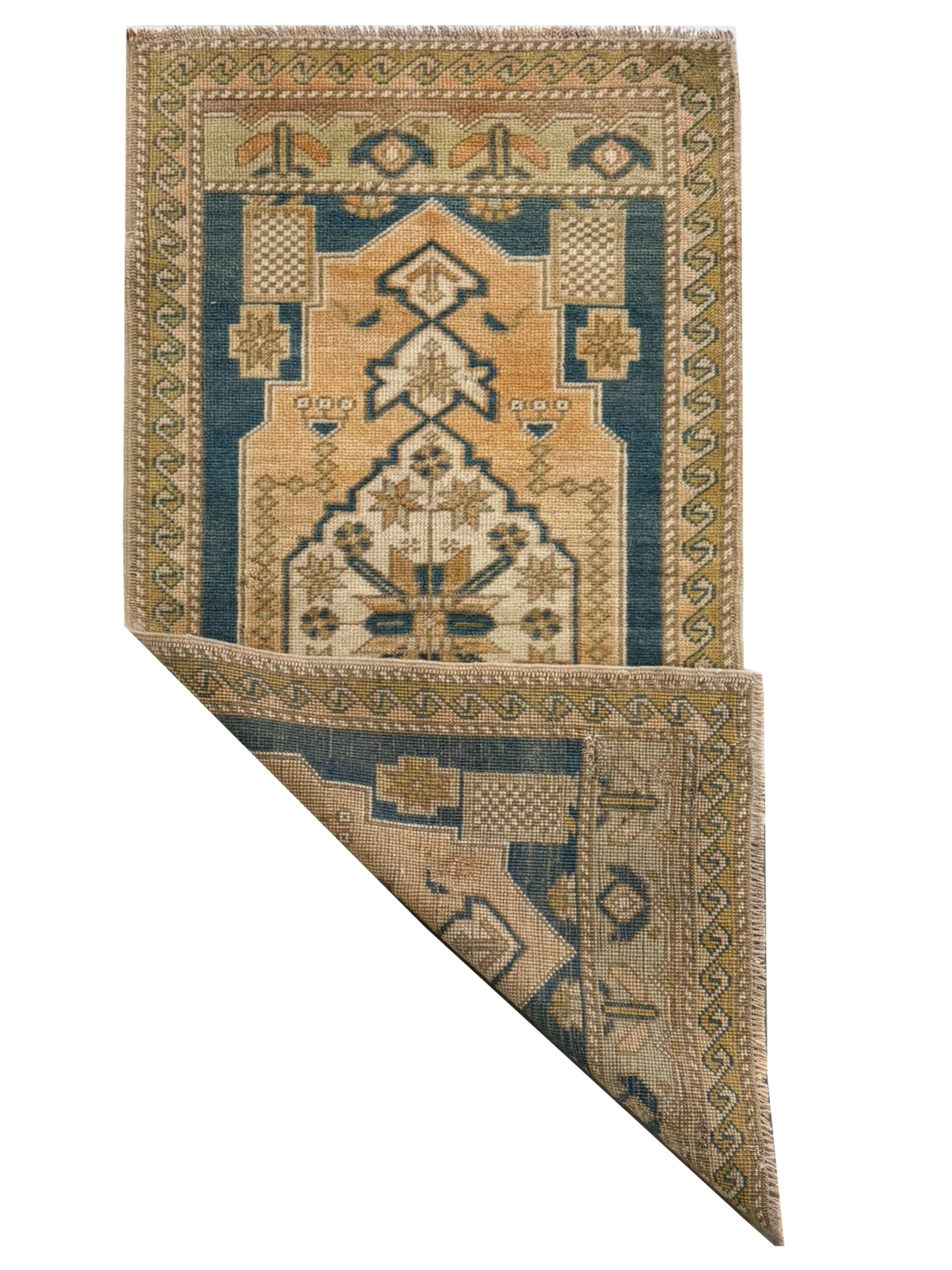 Anatolian Hand Knotted Gold 2x3 - Image 2 of 2