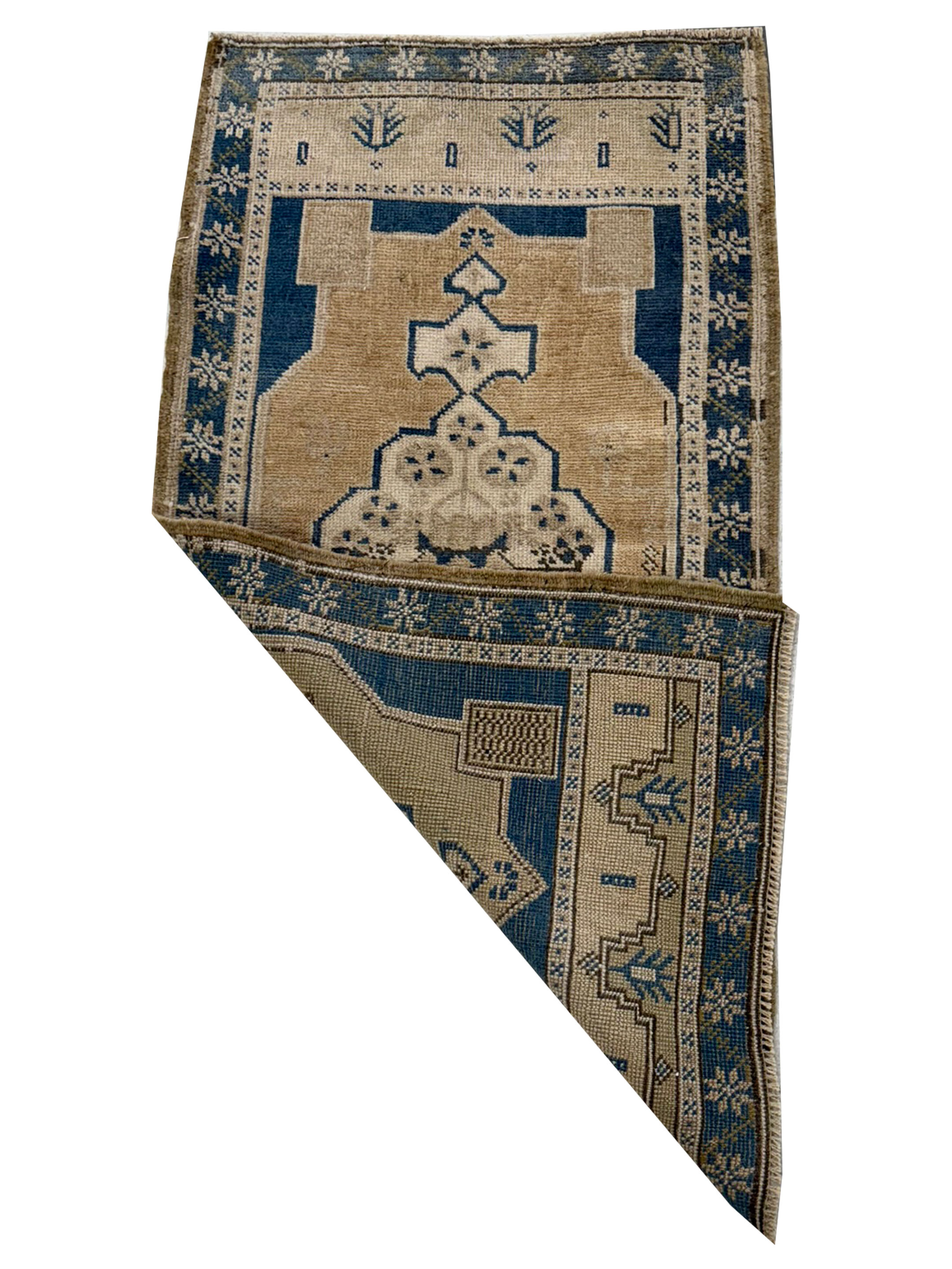Anatolian Hand Knotted Blue 2x3 - Image 2 of 2