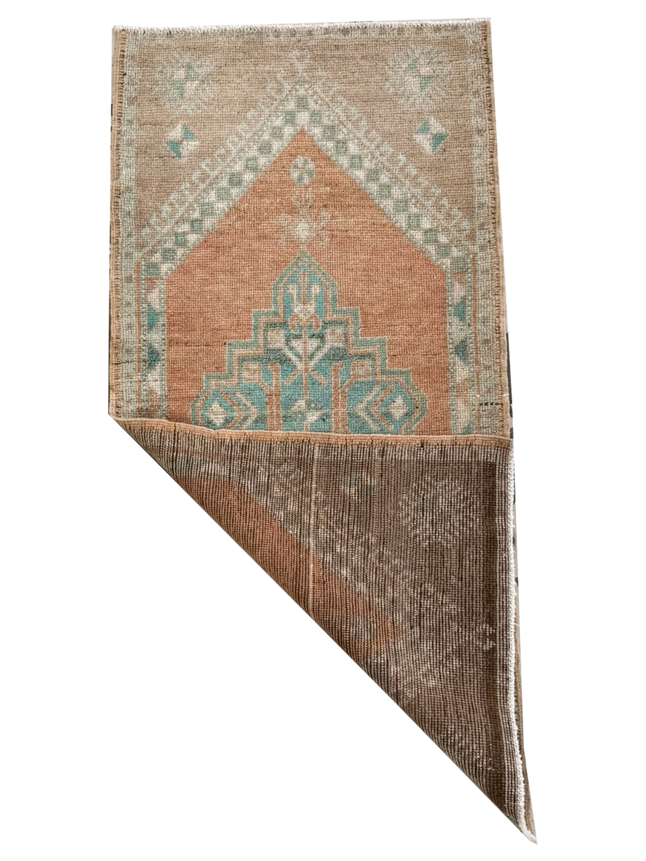 Anatolian Hand Knotted Orange 2x3 - Image 2 of 2