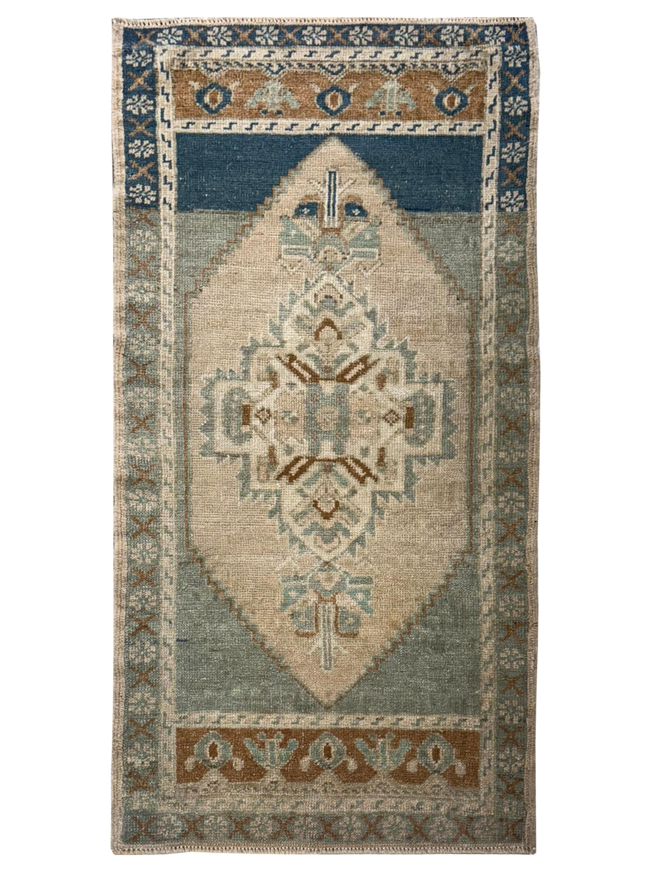 Anatolian Hand Knotted Teal 2x3