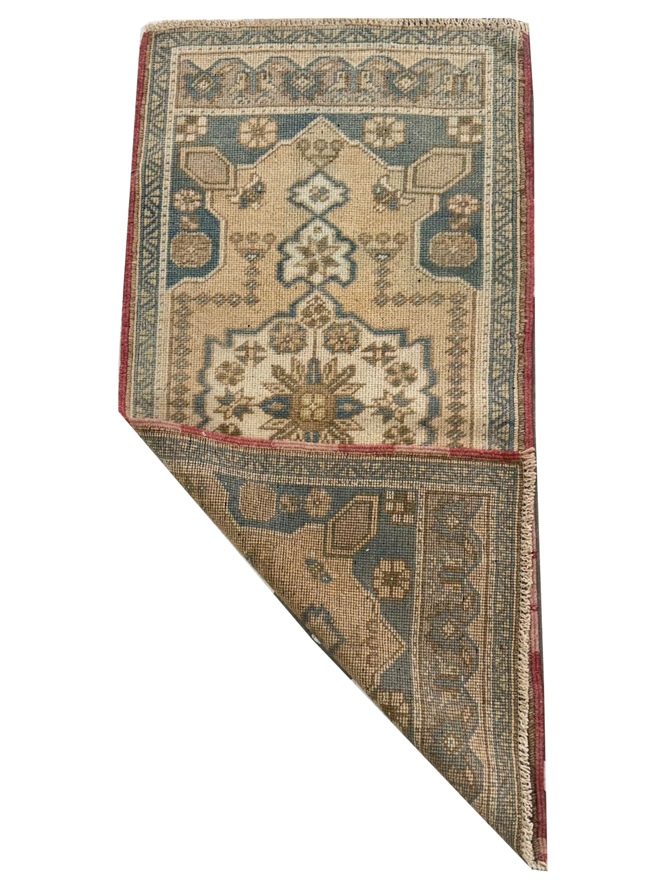 Anatolian Hand Knotted Gold 2x3 - Image 2 of 2