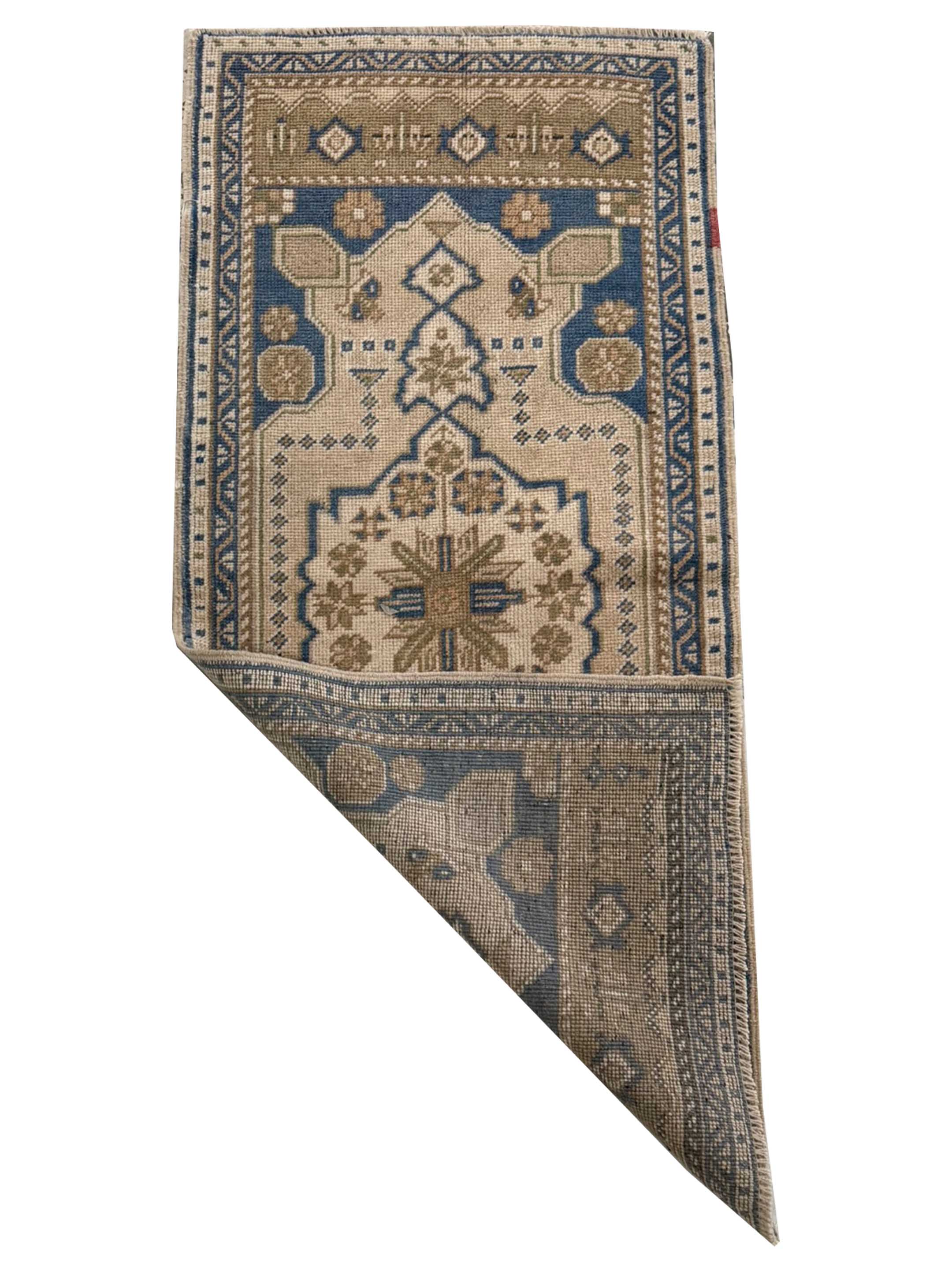 Anatolian Hand Knotted Beige 2x3 - Image 2 of 2