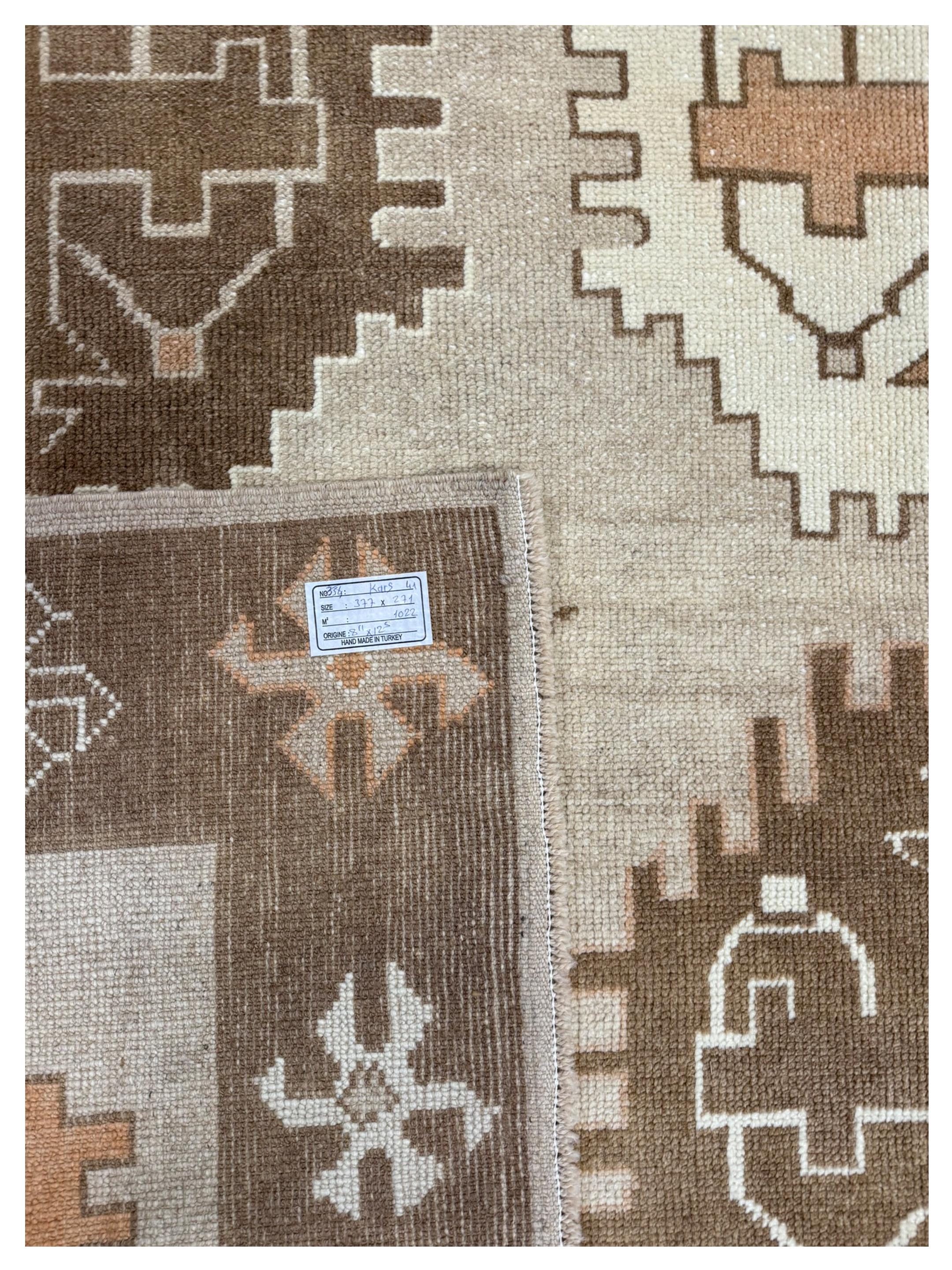 Kars TR Hand Knotted Beige 9x12 - Image 3 of 3