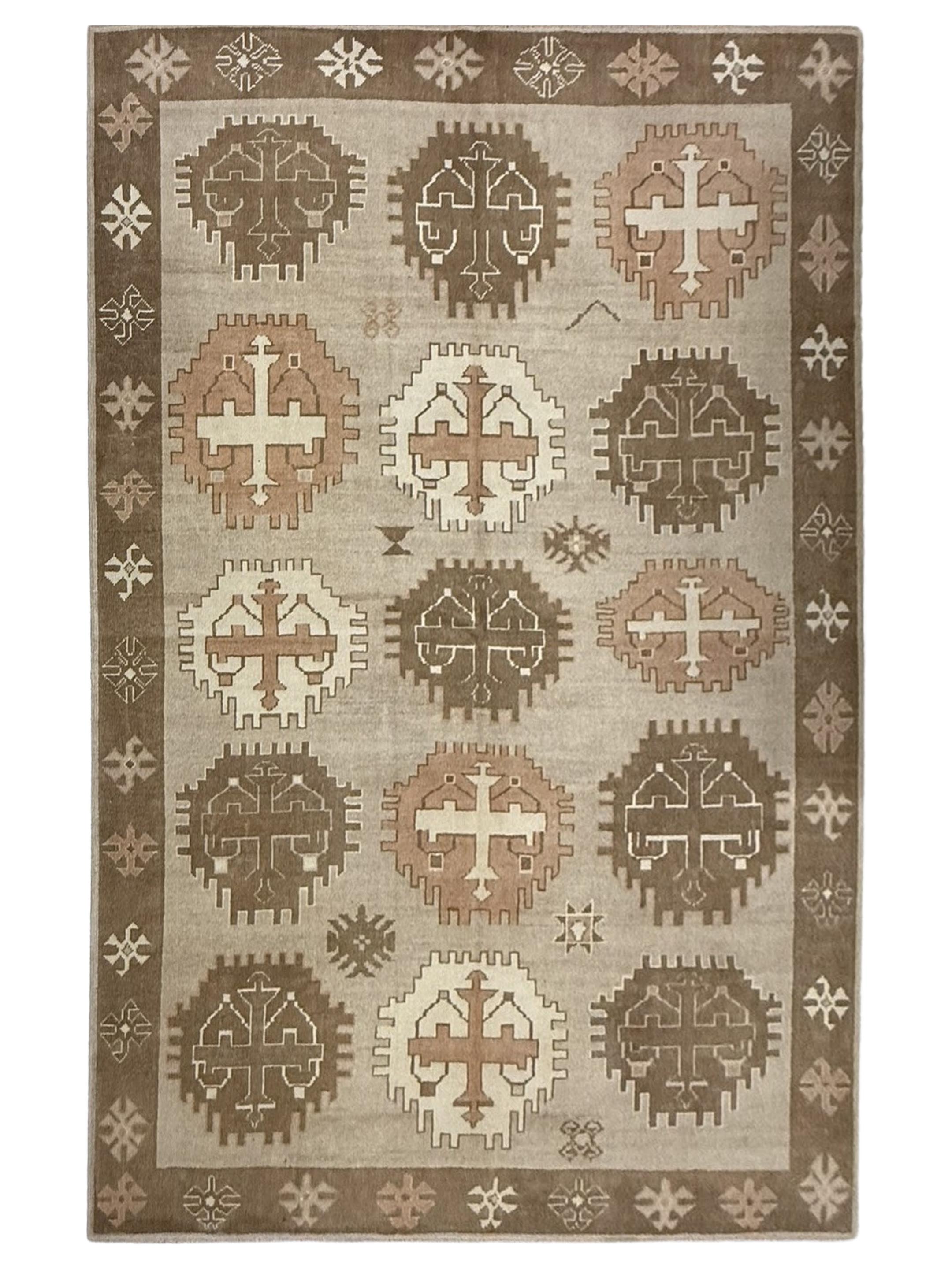 Kars TR Hand Knotted Beige 9x12