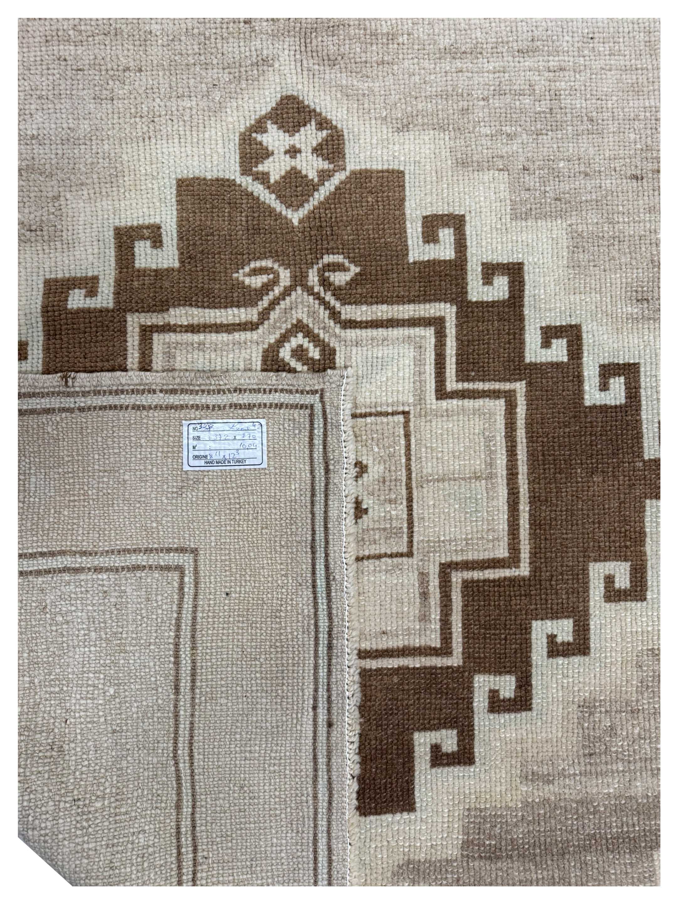 Kars TR Hand Knotted Beige 9x12 - Image 3 of 3