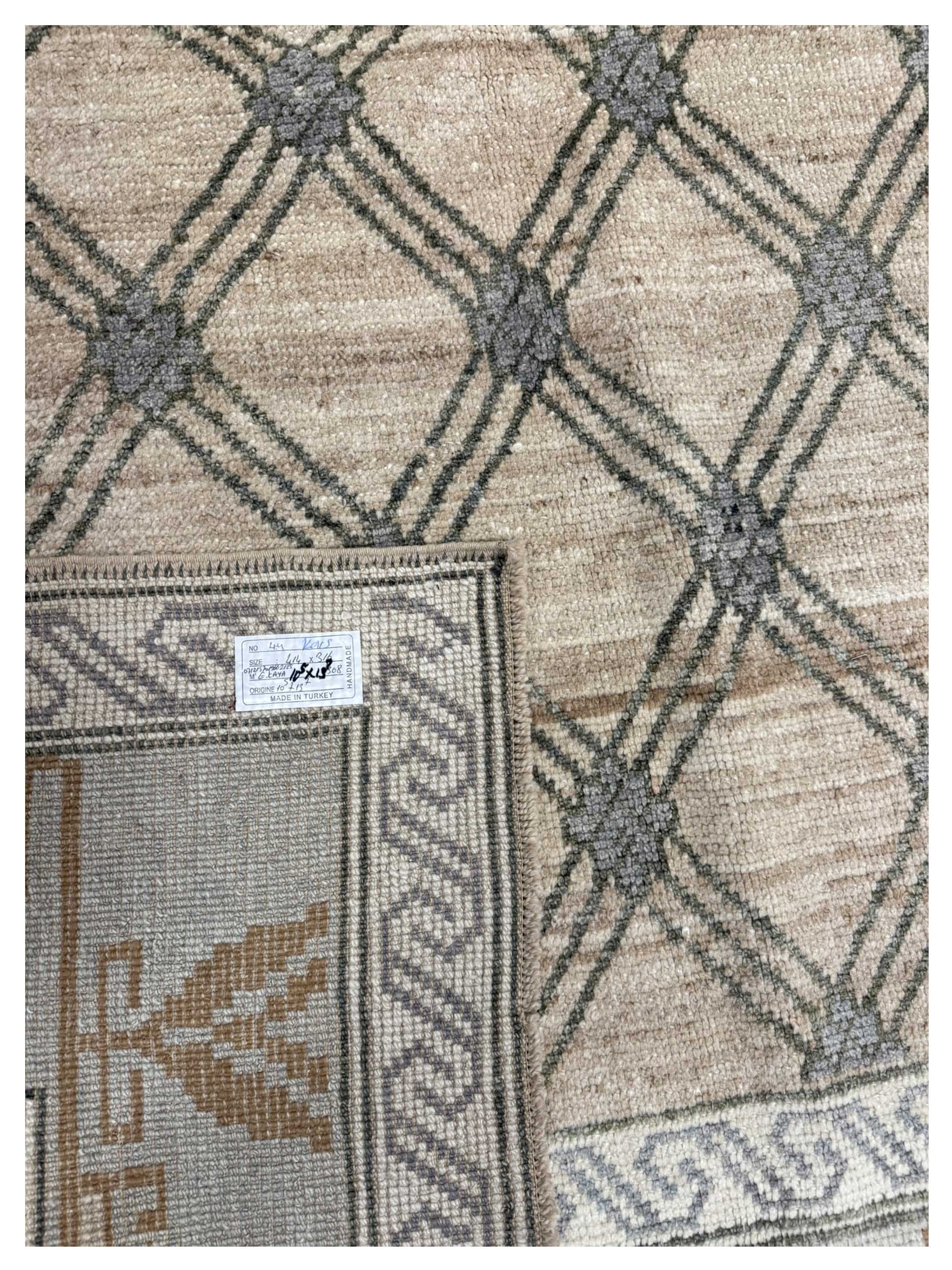 Kars TR Hand Knotted Tan 10x14 - Image 3 of 3
