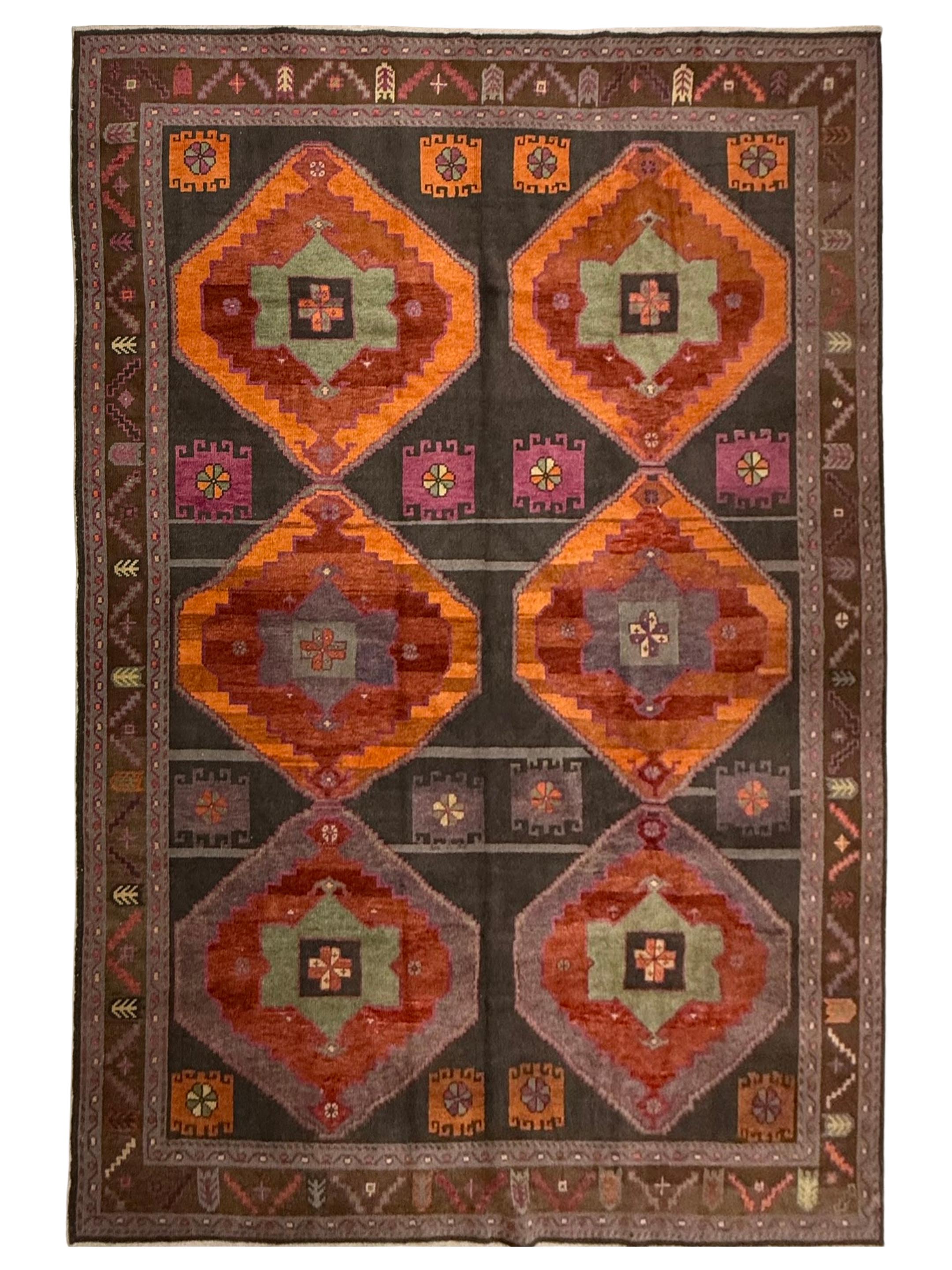 Kars TR Hand Knotted Grey 9x12