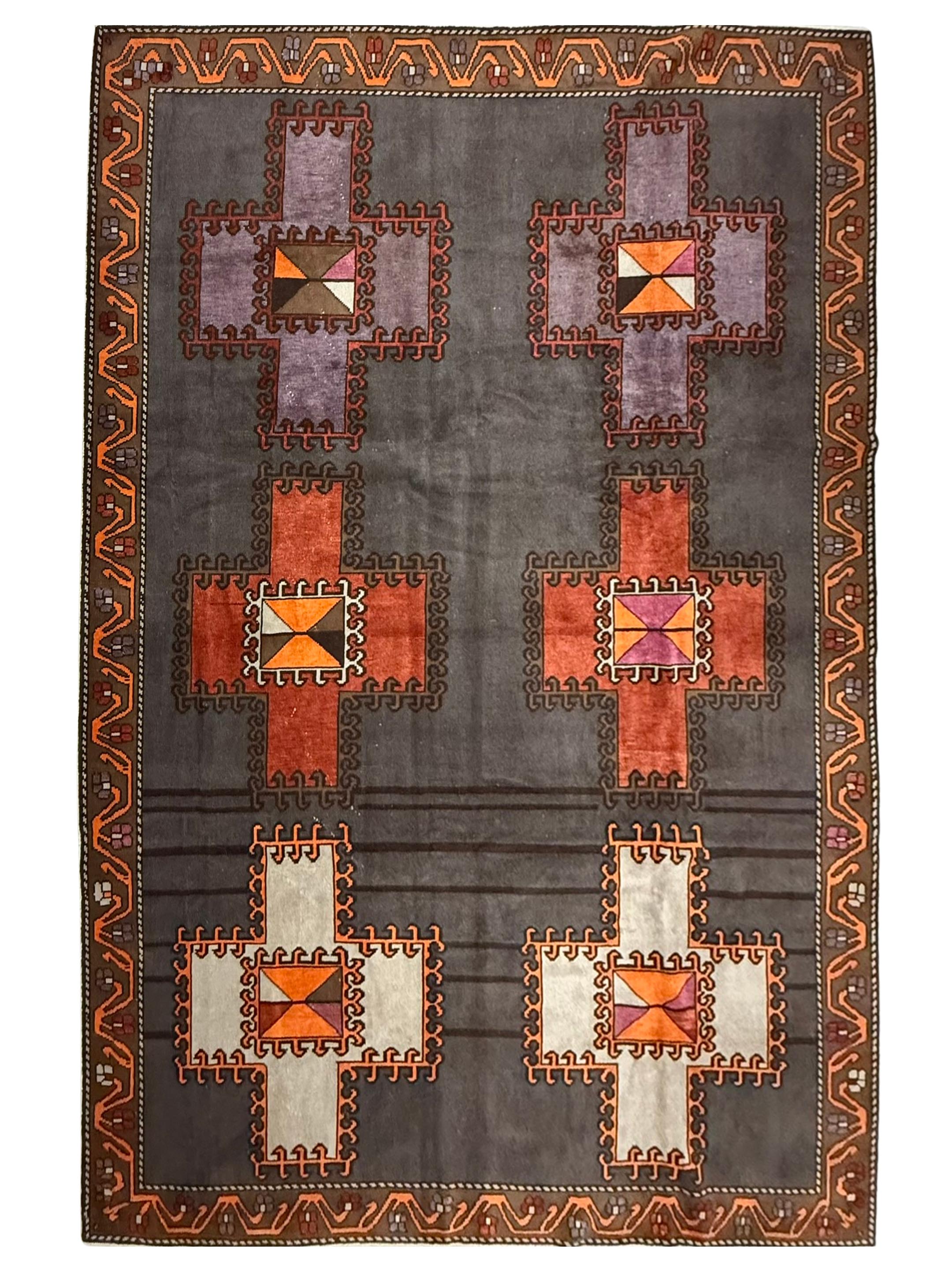 Kars TR Hand Knotted Grey 10x14