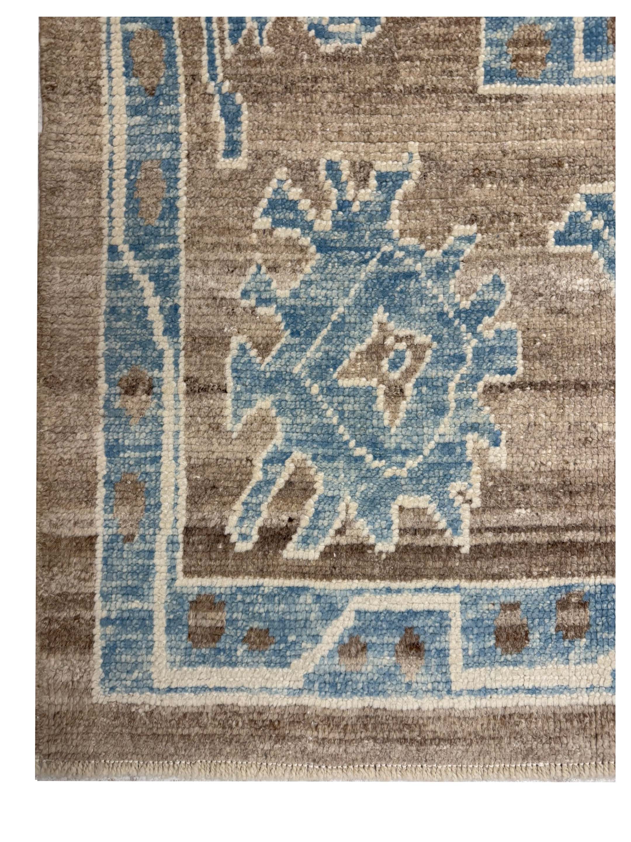 Ushak TR Hand Knotted Brown 8x9 - Image 2 of 3