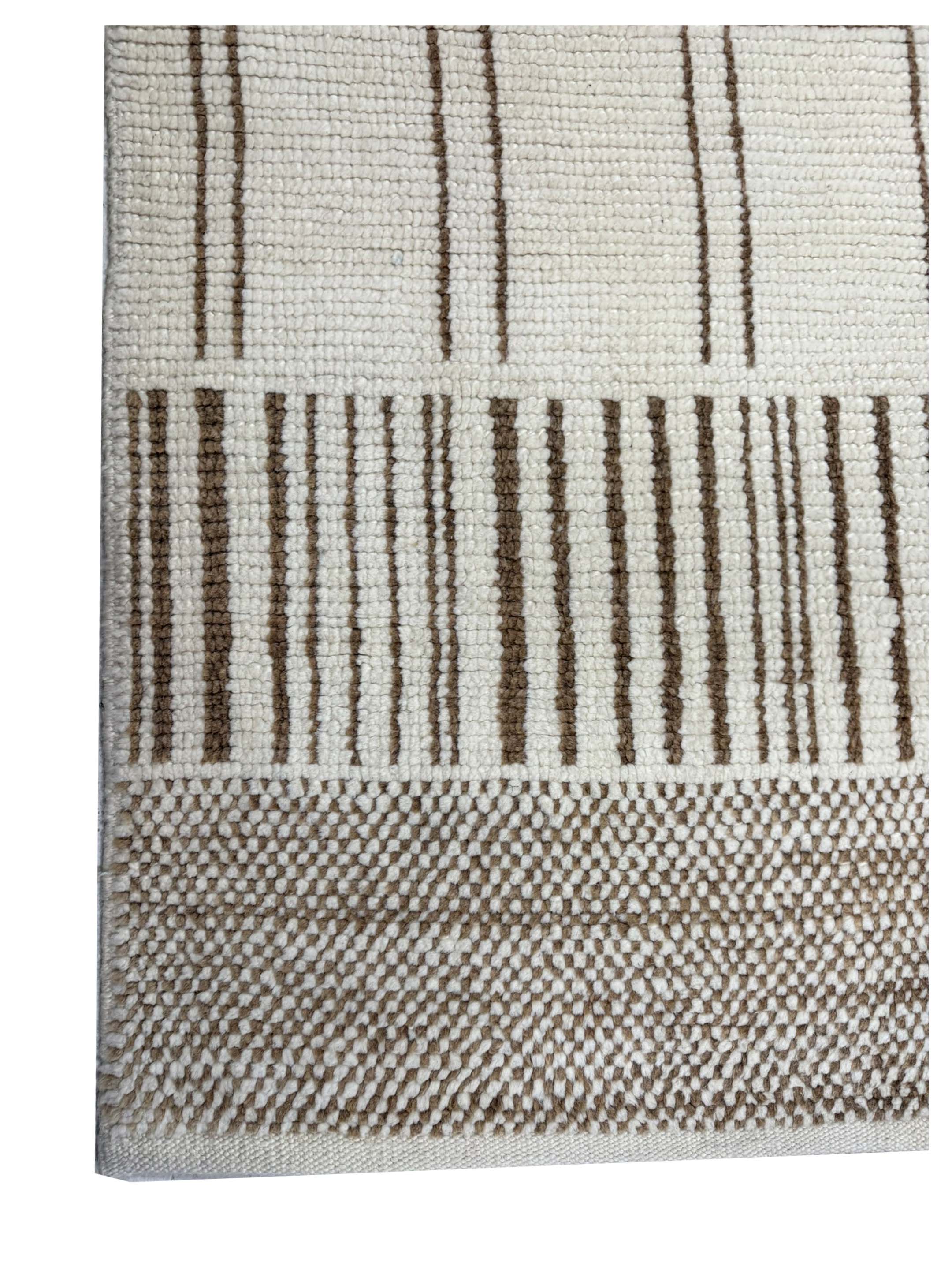 Moroccan-TR Hand Knotted Ivory 10x12 - Image 2 of 3