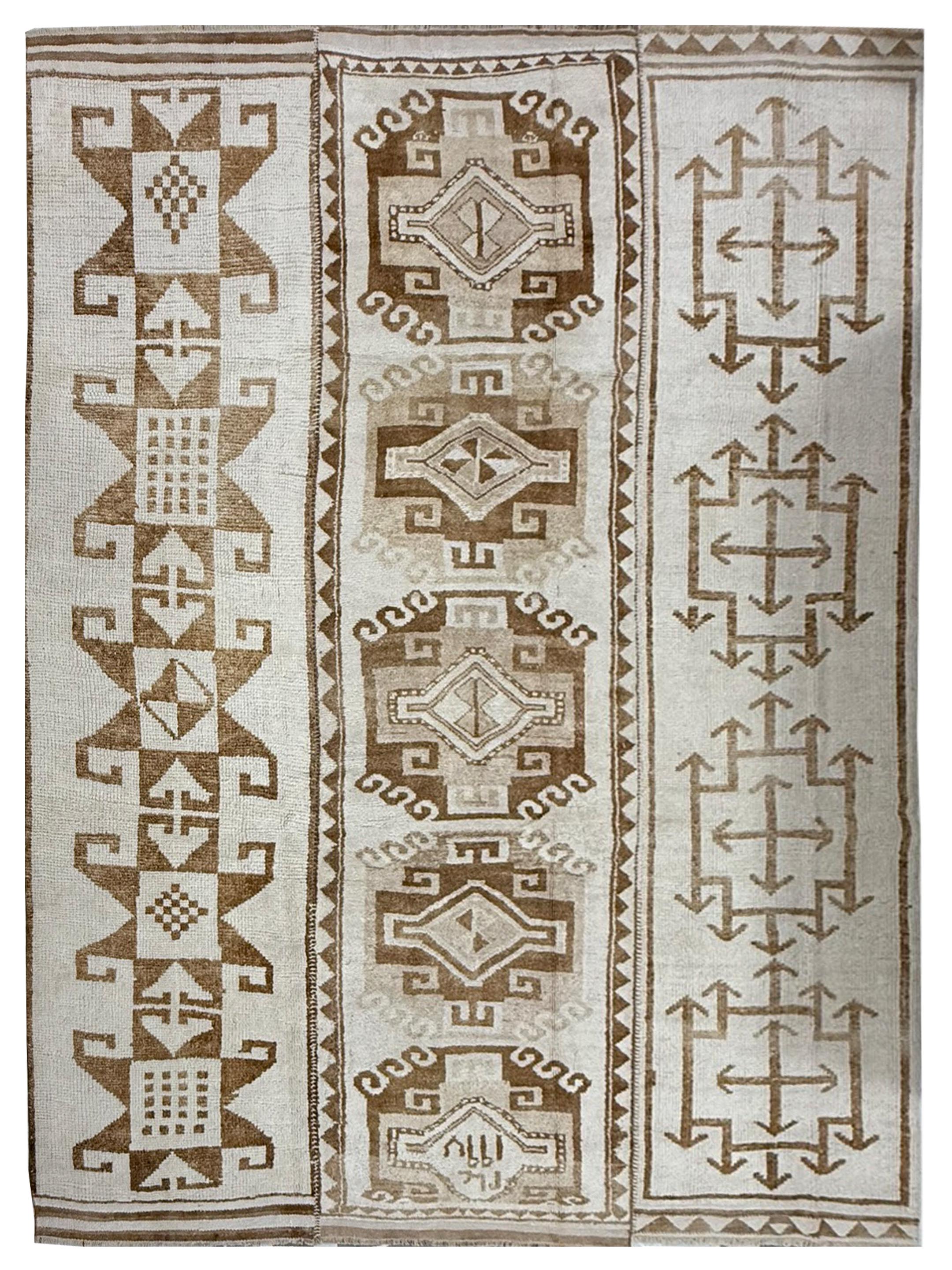 Anatolian-Natural Hand Knotted Ivory 10x12