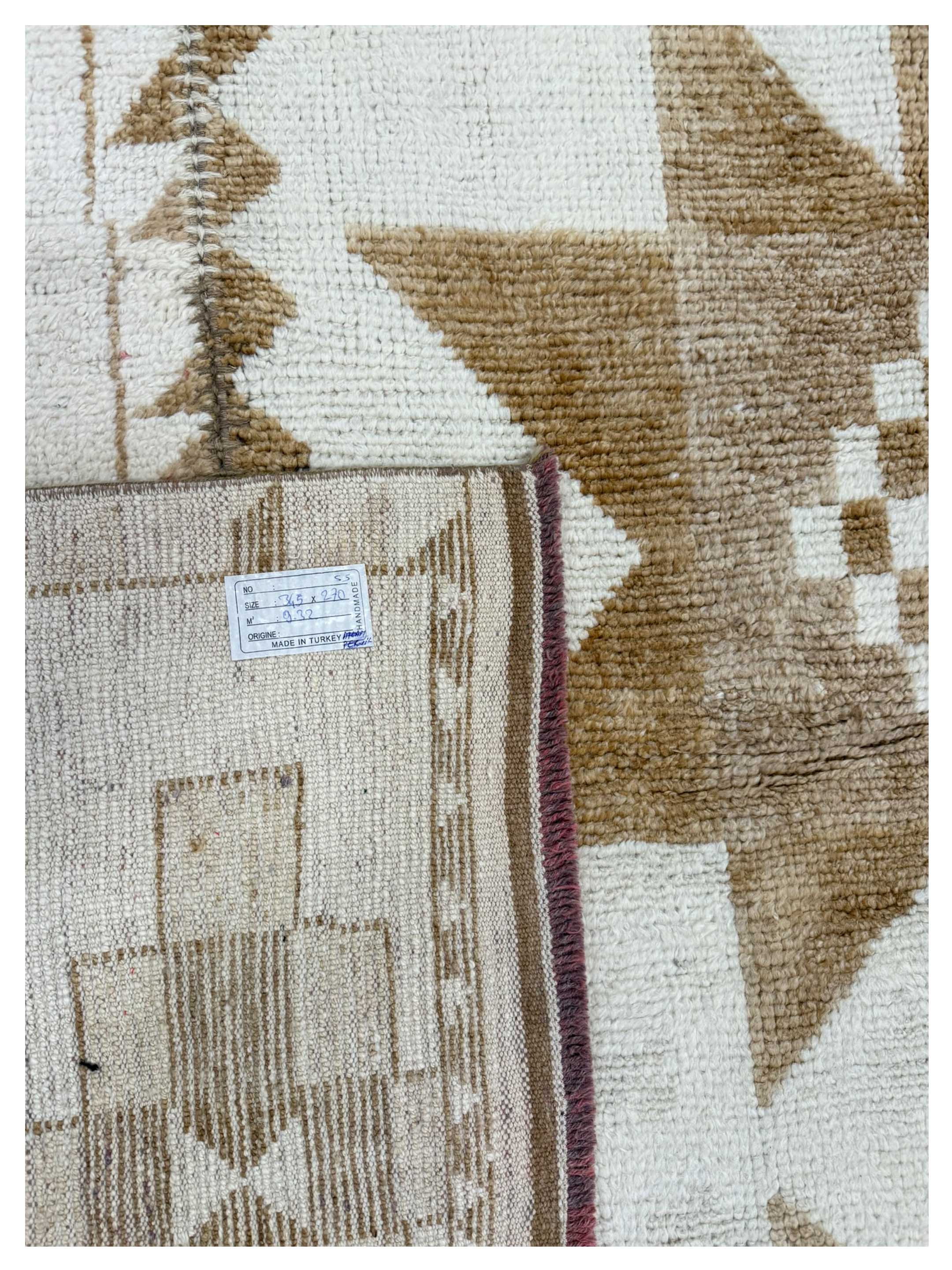 Anatolian-Natural Hand Knotted Ivory 9x12 - Image 3 of 3