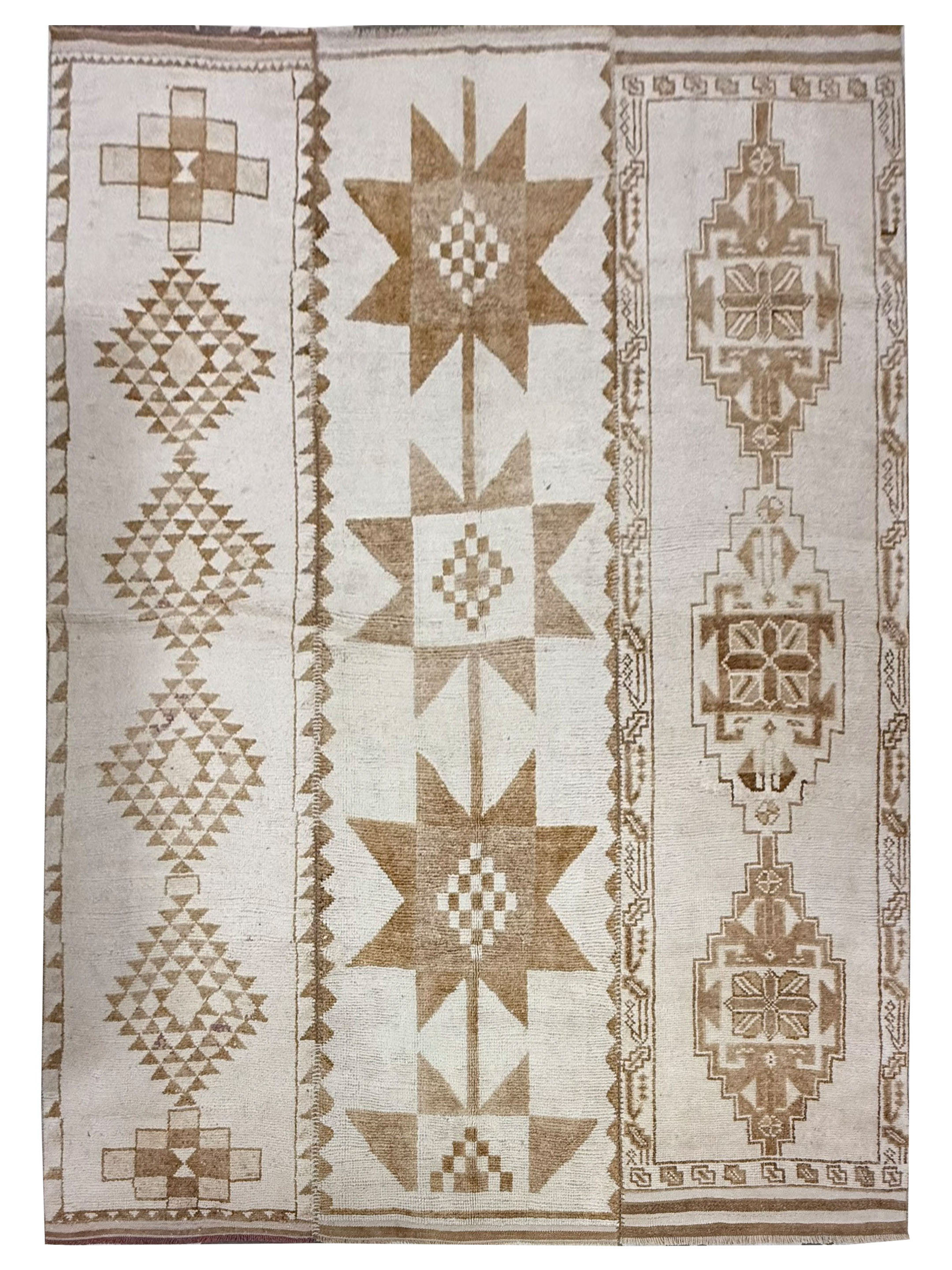 Anatolian-Natural Hand Knotted Ivory 9x12