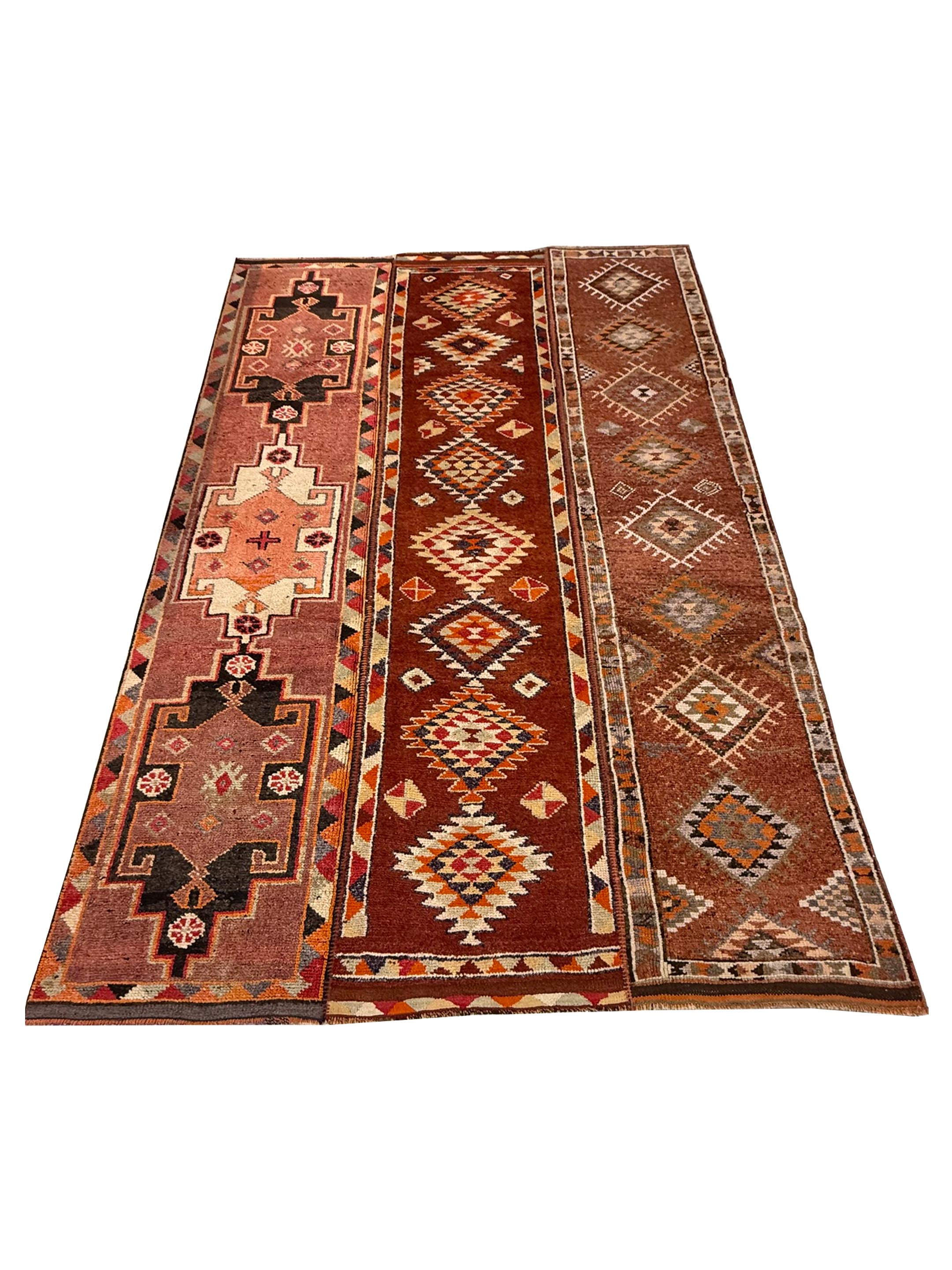 Kurdish Hand Knotted Orange 8x13 - Image 2 of 4