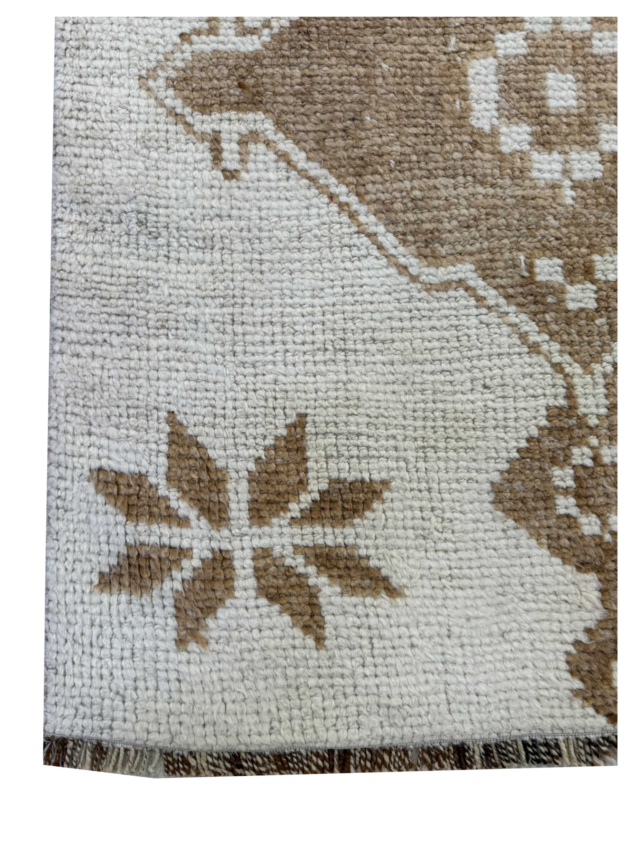 Anatolian-Natural Hand Knotted Ivory 10x10 - Image 3 of 4