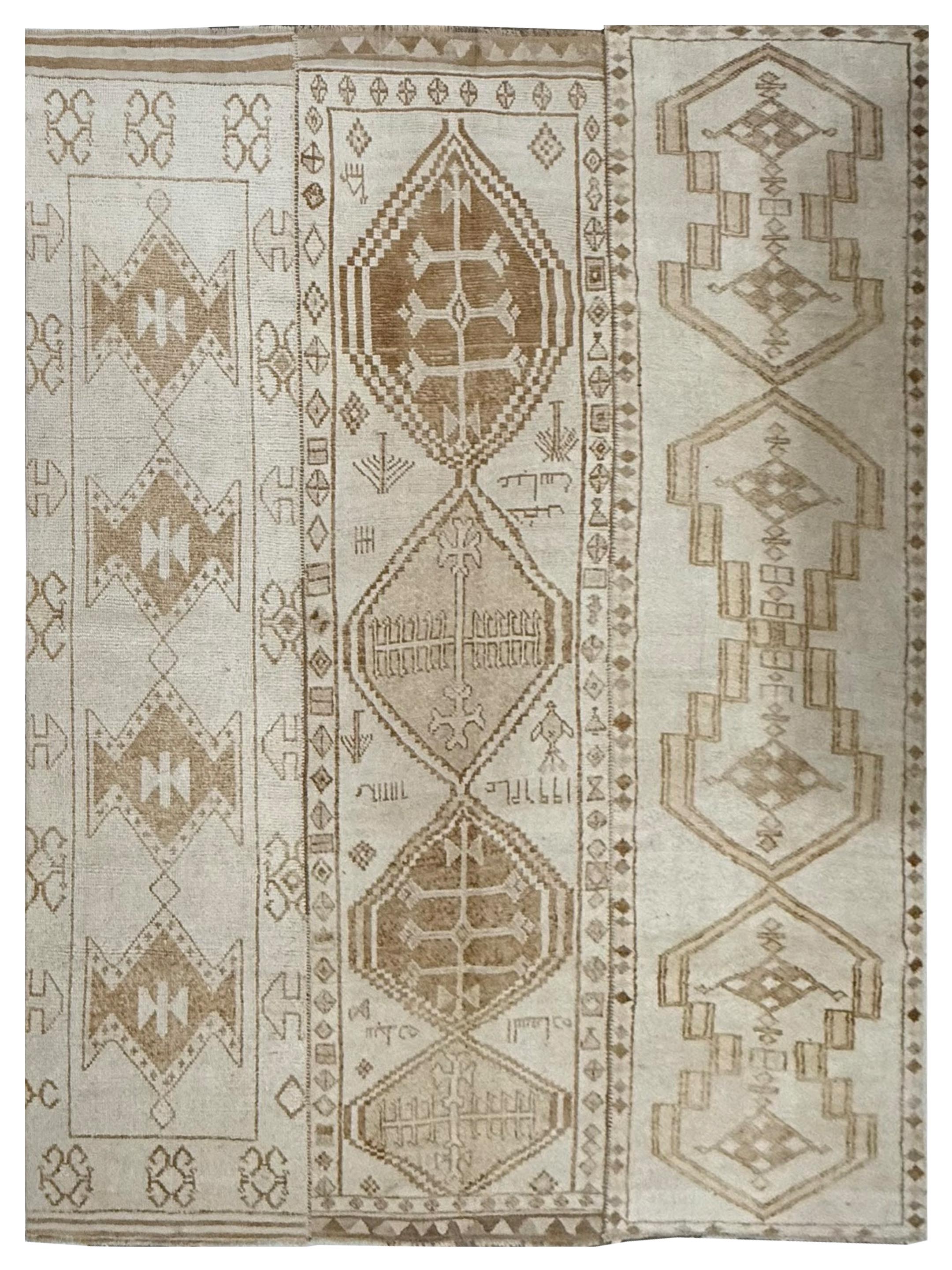 Anatolian-Natural Hand Knotted Ivory 9x12