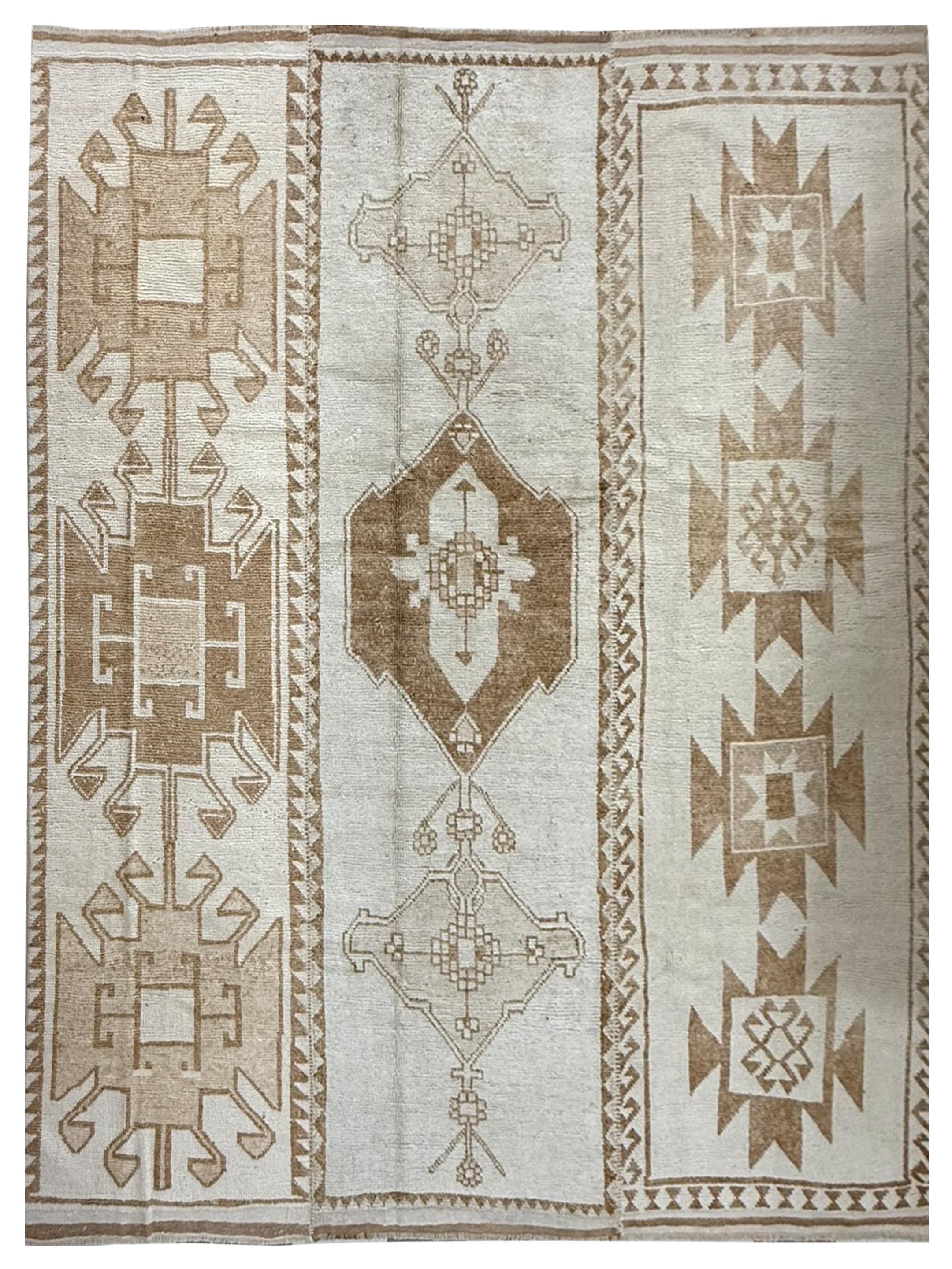 Anatolian-Natural Hand Knotted Ivory 10x12