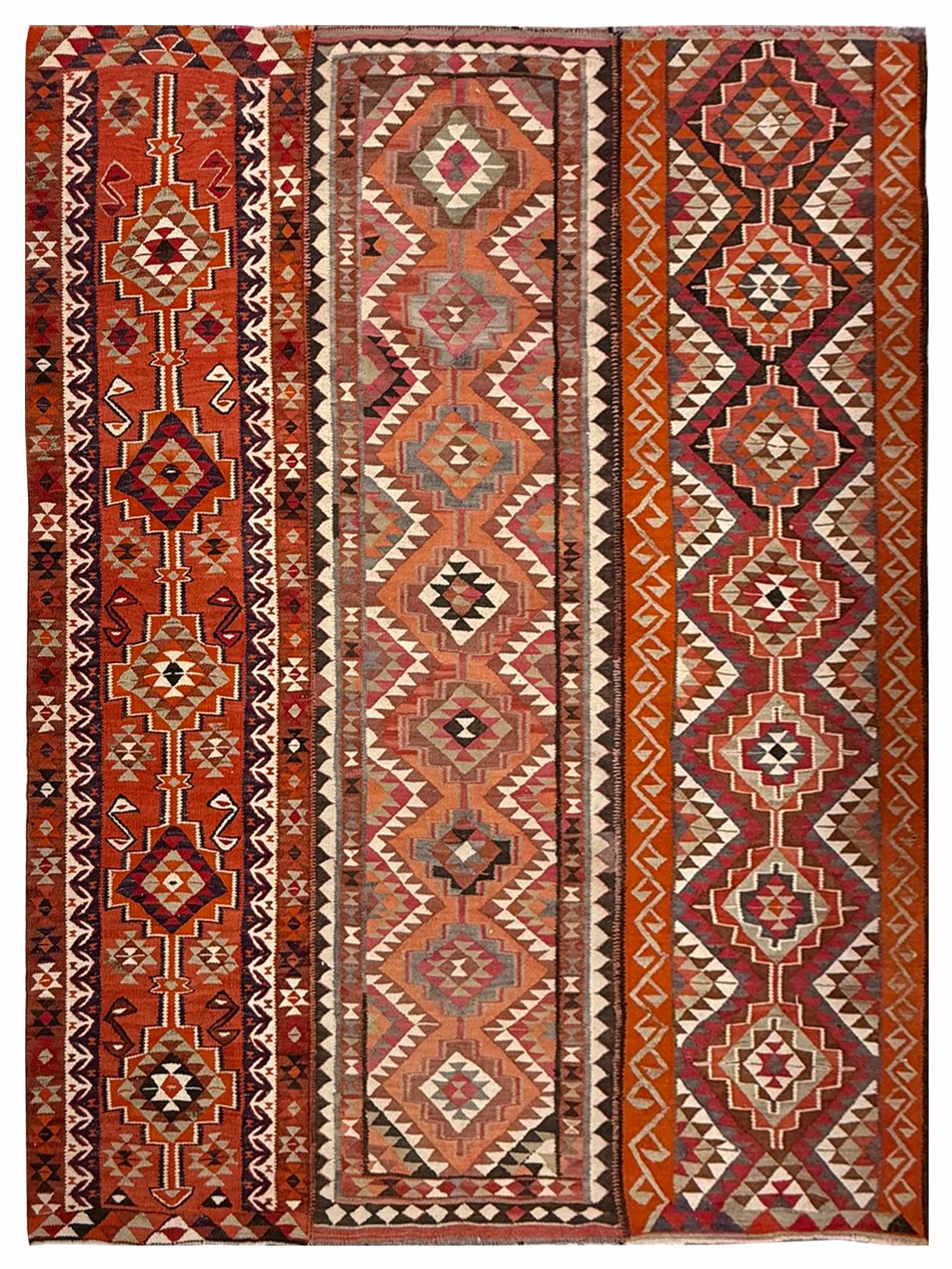 Kilim TR Flat Weave Orange 9x12