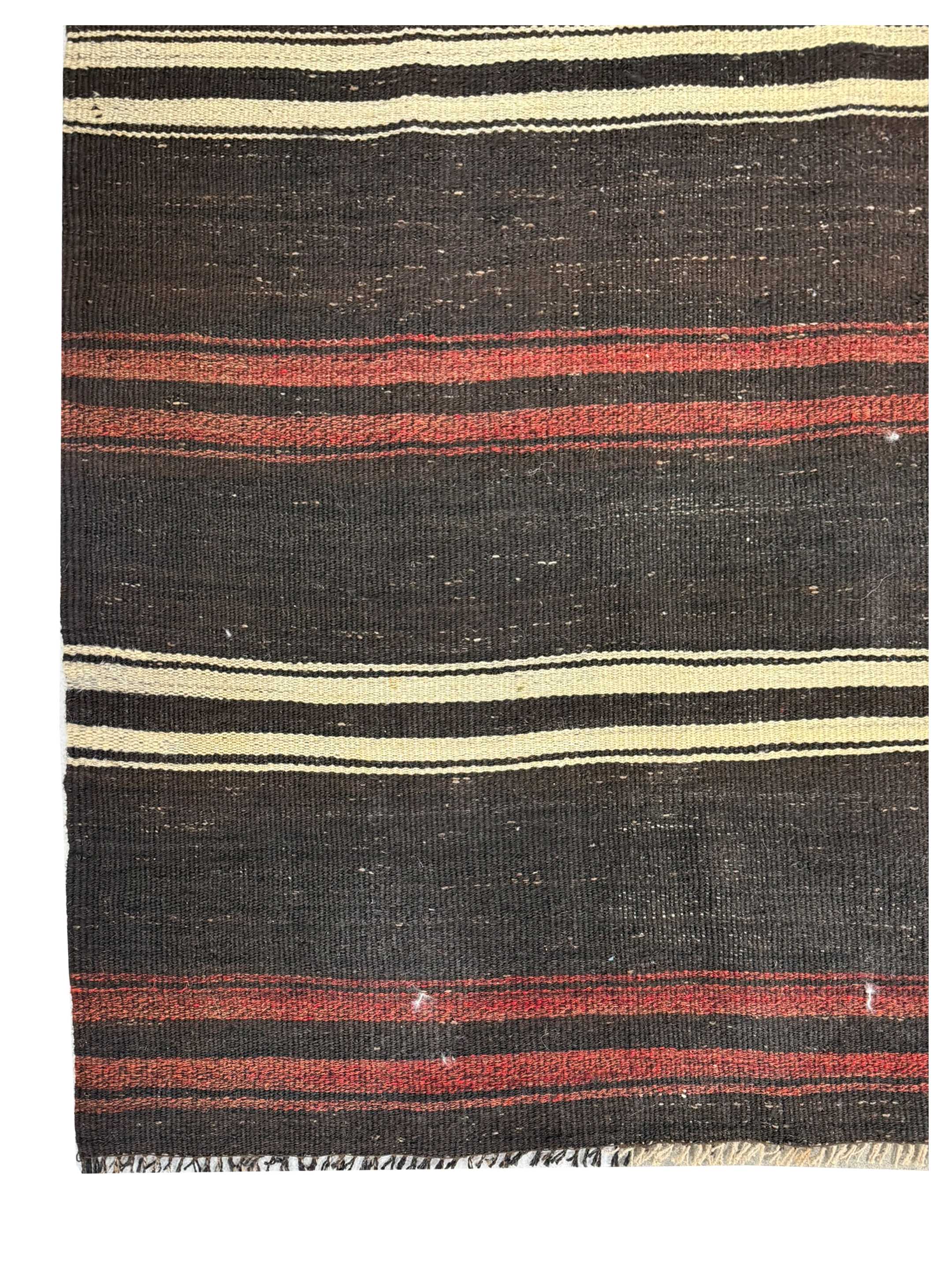 Jijim Kilim Hand Knotted Brown 9x12 - Image 2 of 3