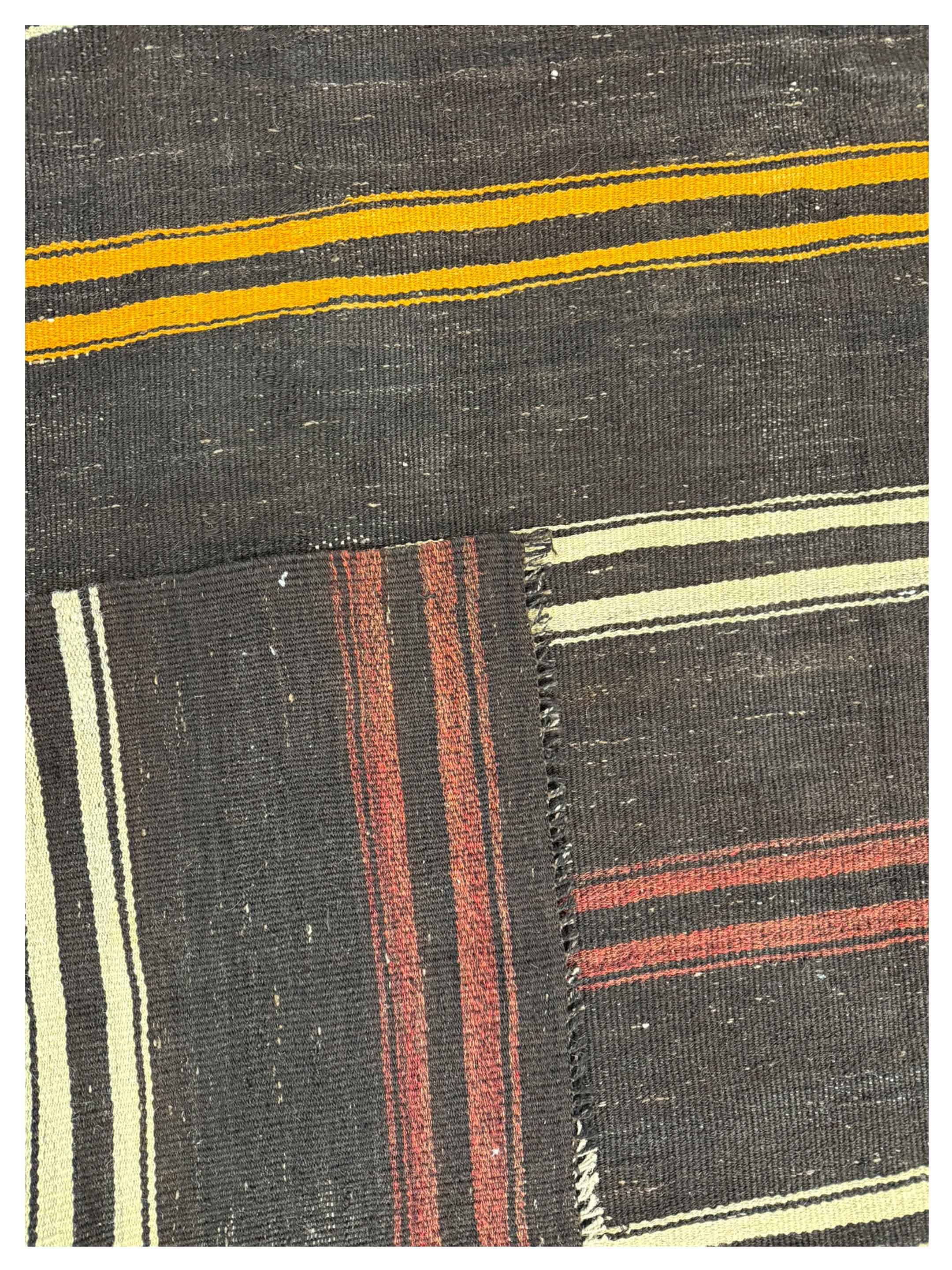 Jijim Kilim Hand Knotted Brown 9x12 - Image 3 of 3