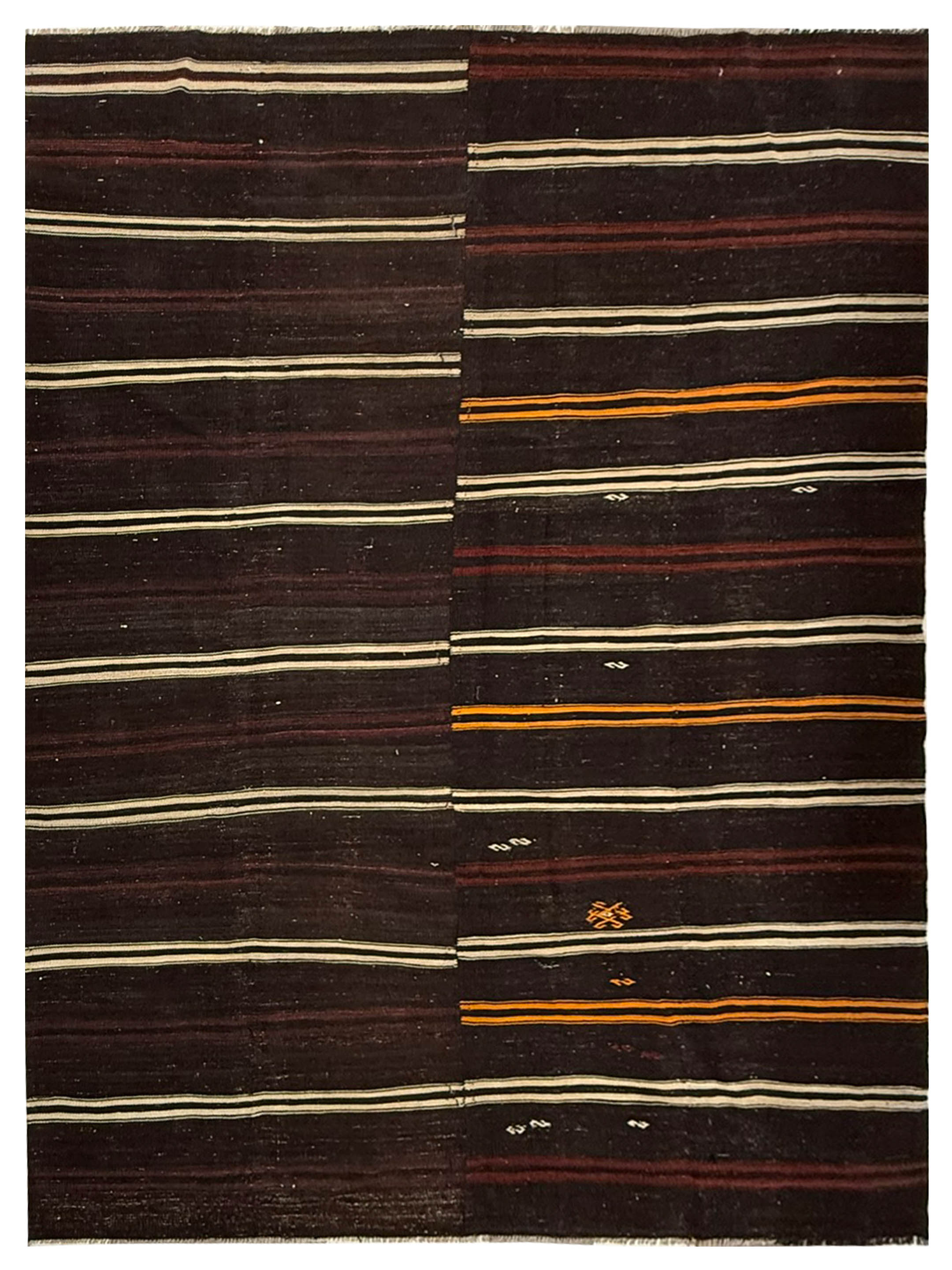 Jijim Kilim Hand Knotted Brown 9x12