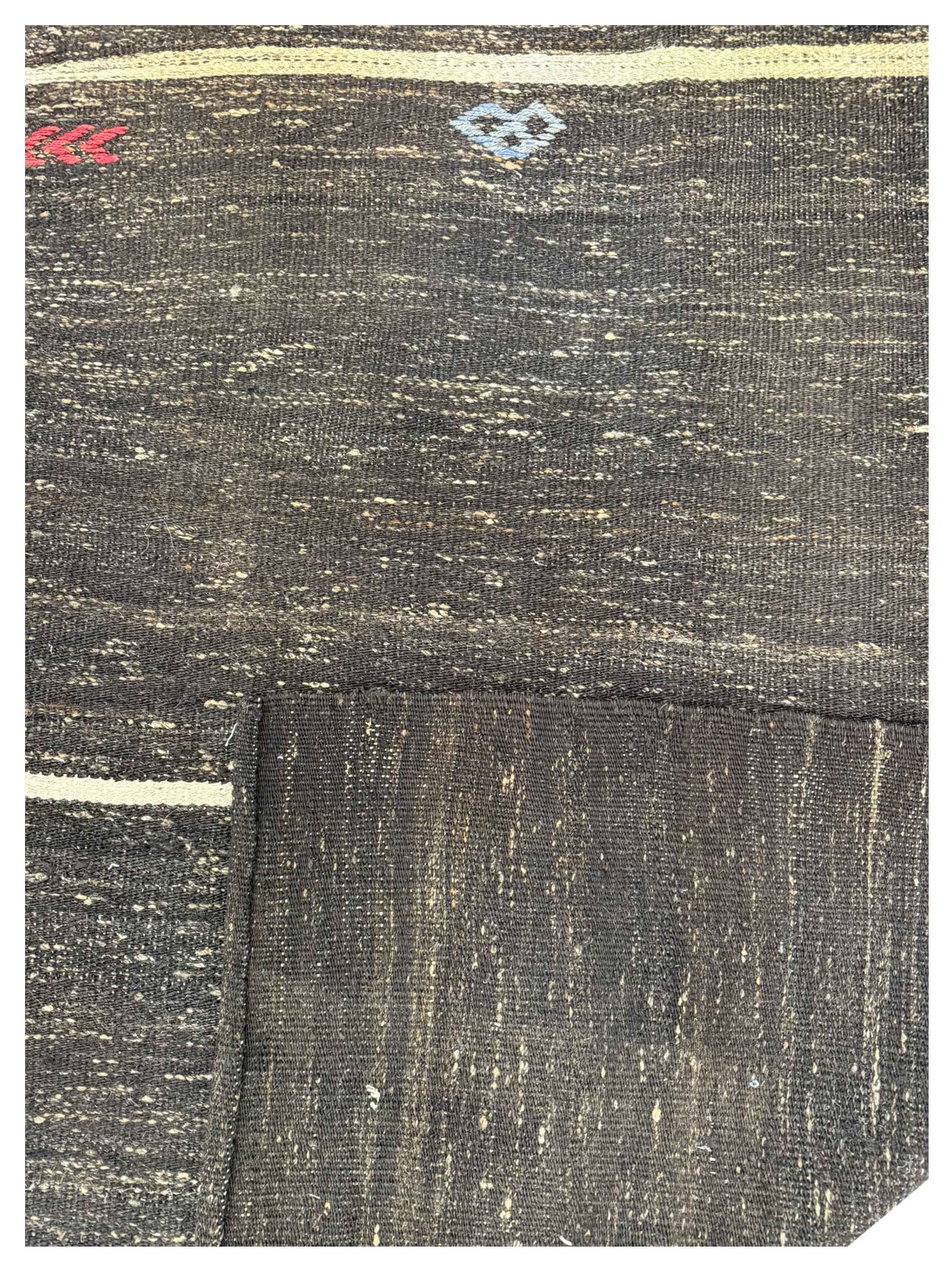 Jijim Kilim Hand Knotted Brown 7x10 - Image 4 of 4