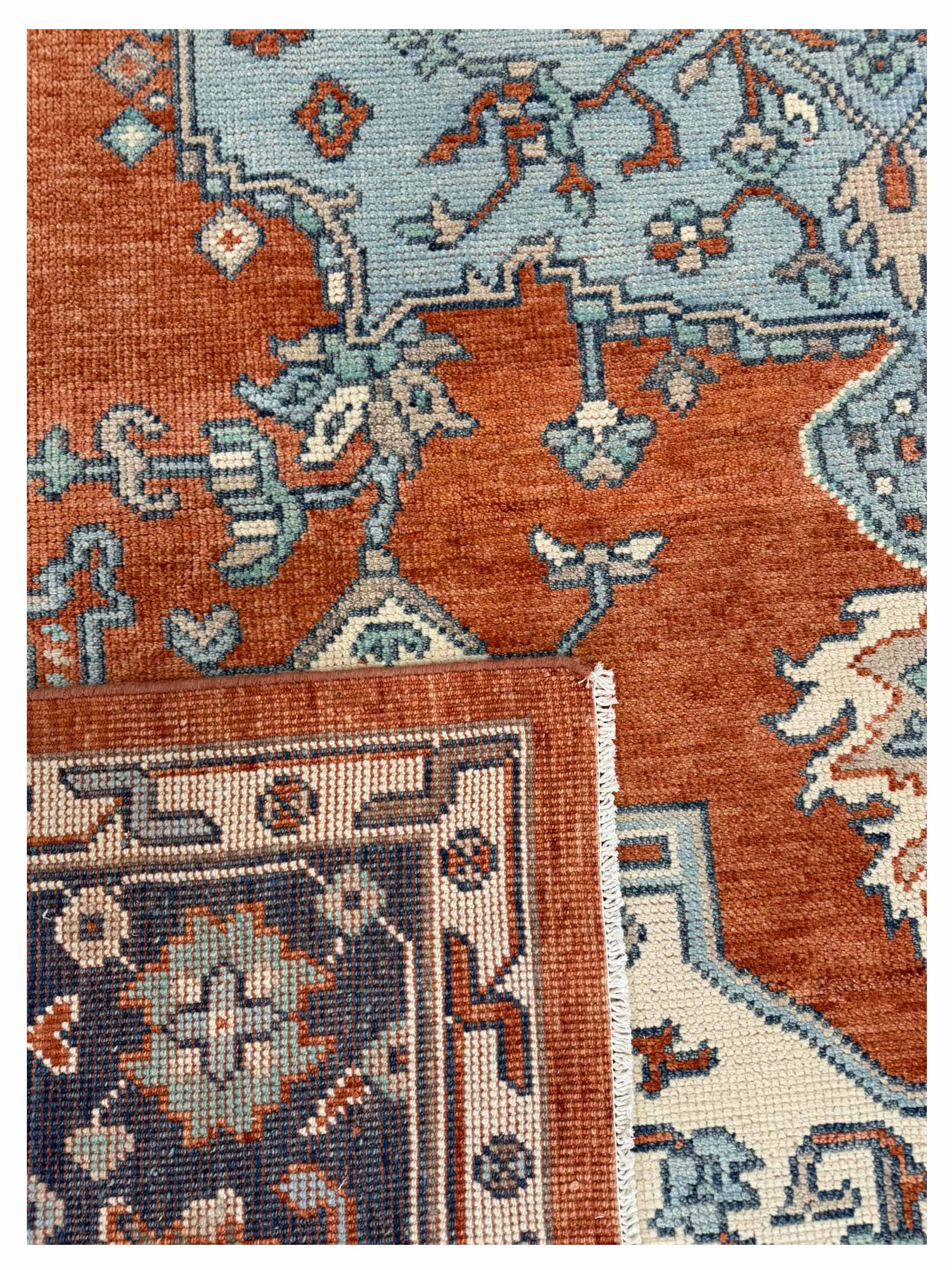 Ushak Hand Knotted Red 9x12 - Image 3 of 3