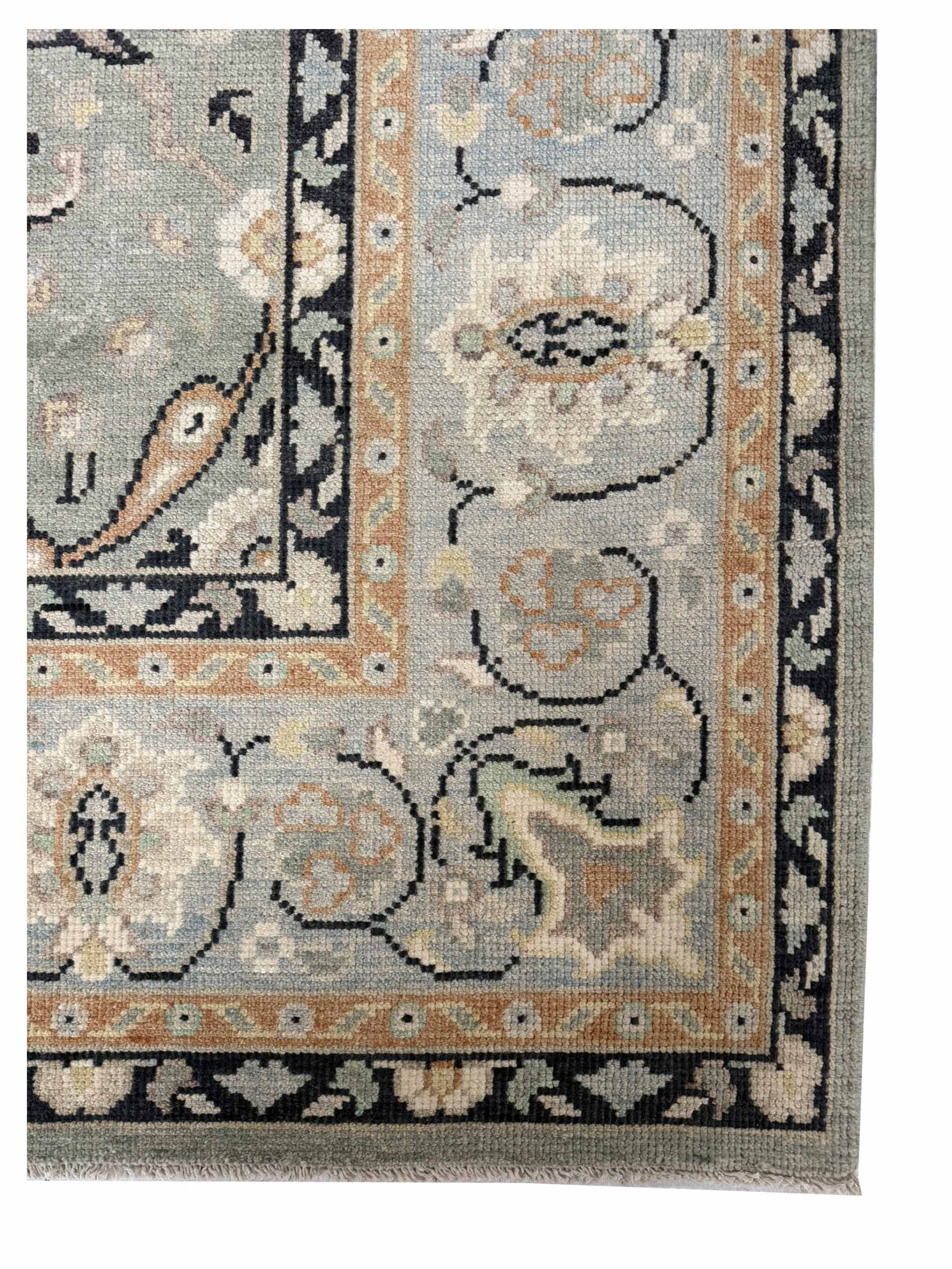 Ushak Hand Knotted Beige 10x14 - Image 2 of 3
