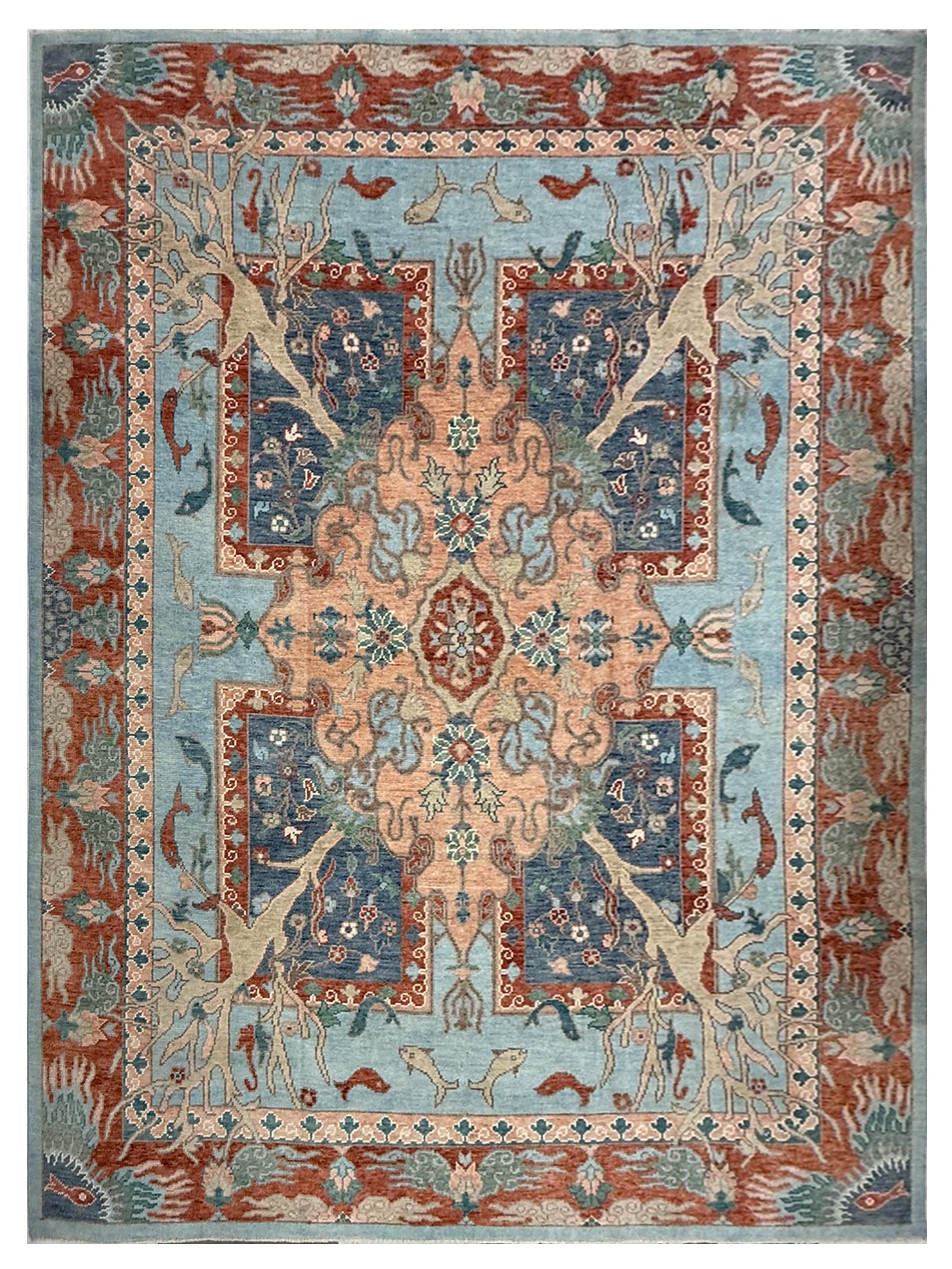 Ushak Hand Knotted Rest 10x14
