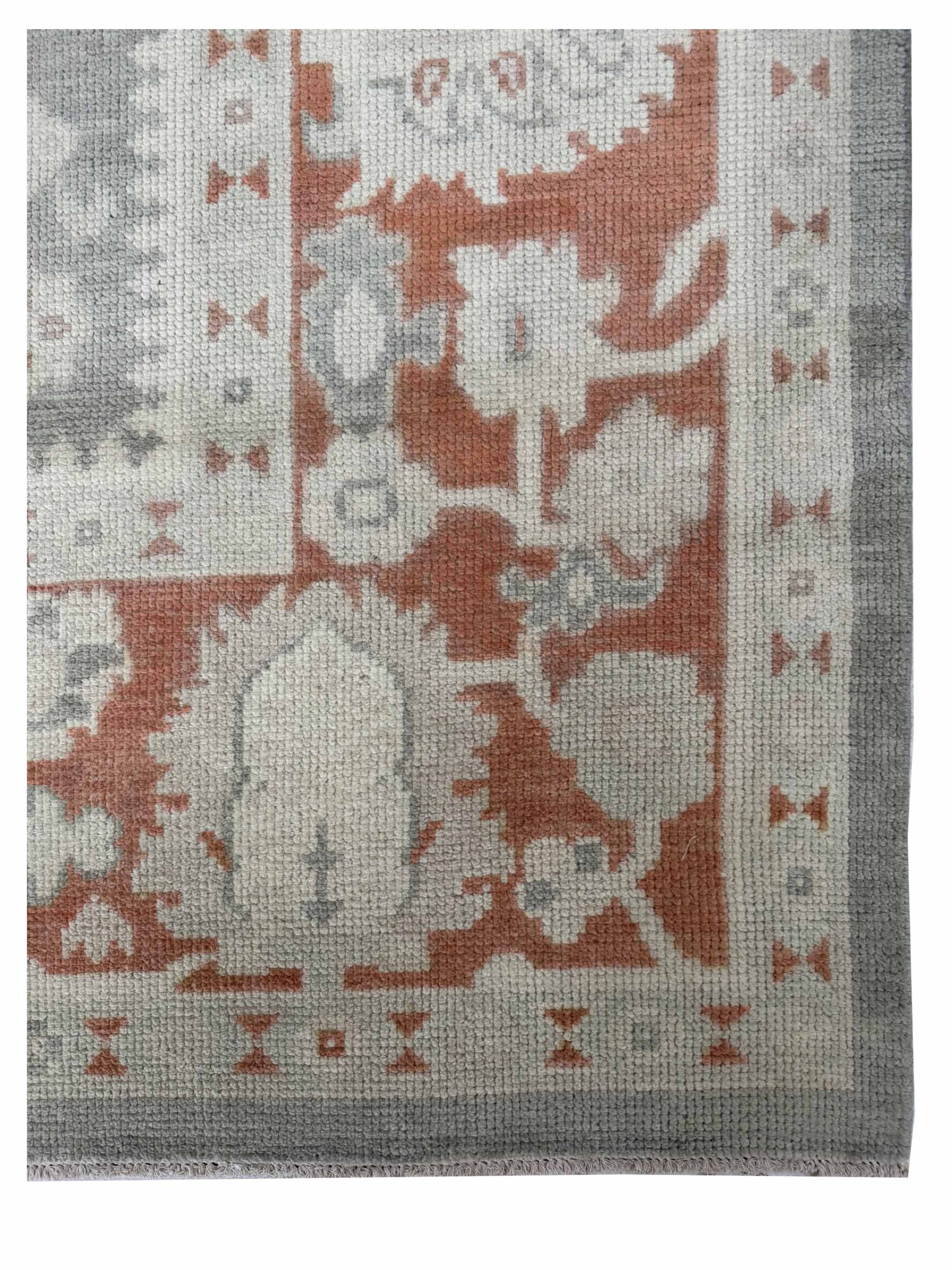 Ushak Hand Knotted Grey 10x14 - Image 2 of 3