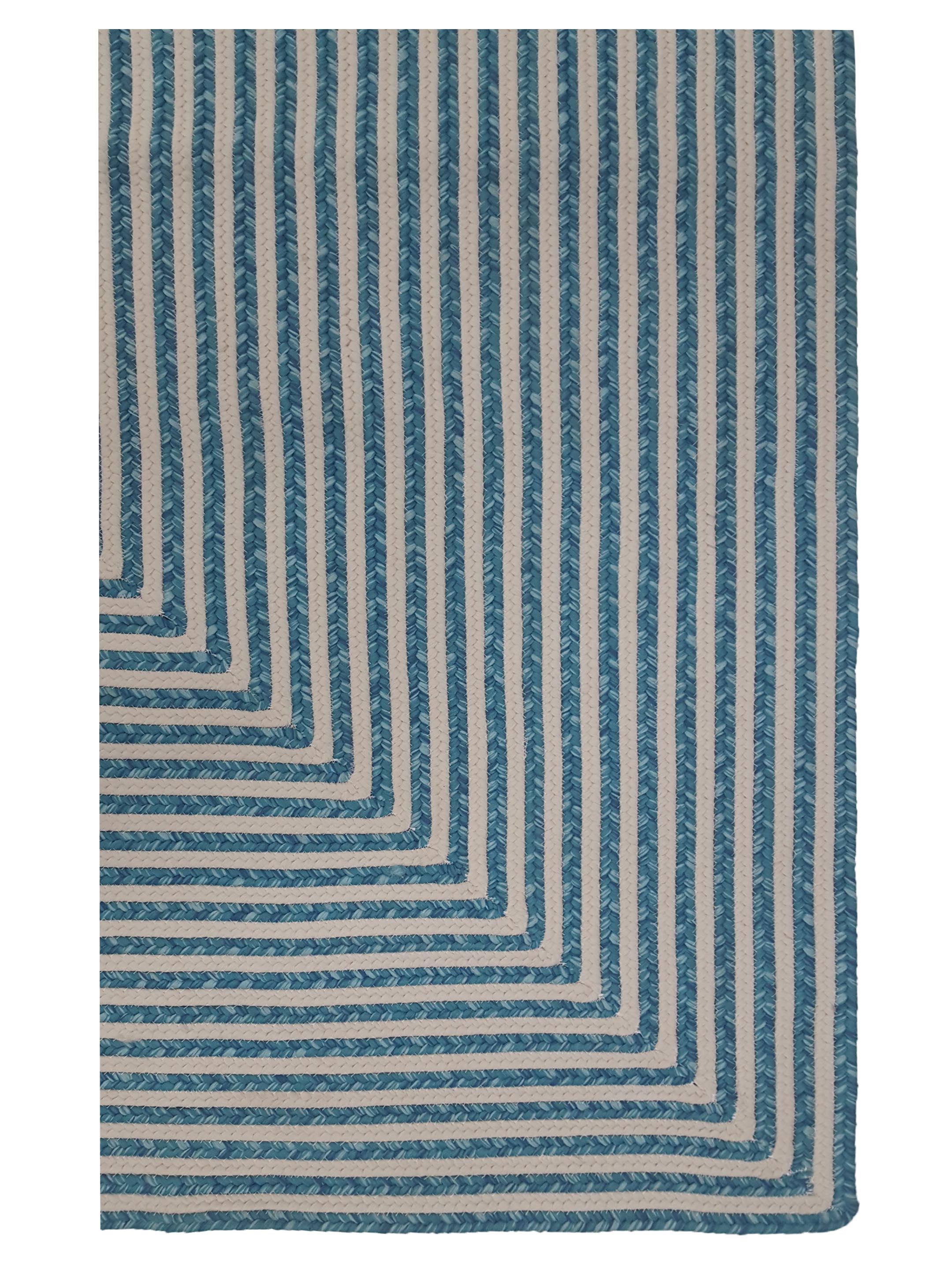 In-Out Hand Knotted Aqua 8x10 - Image 3 of 5