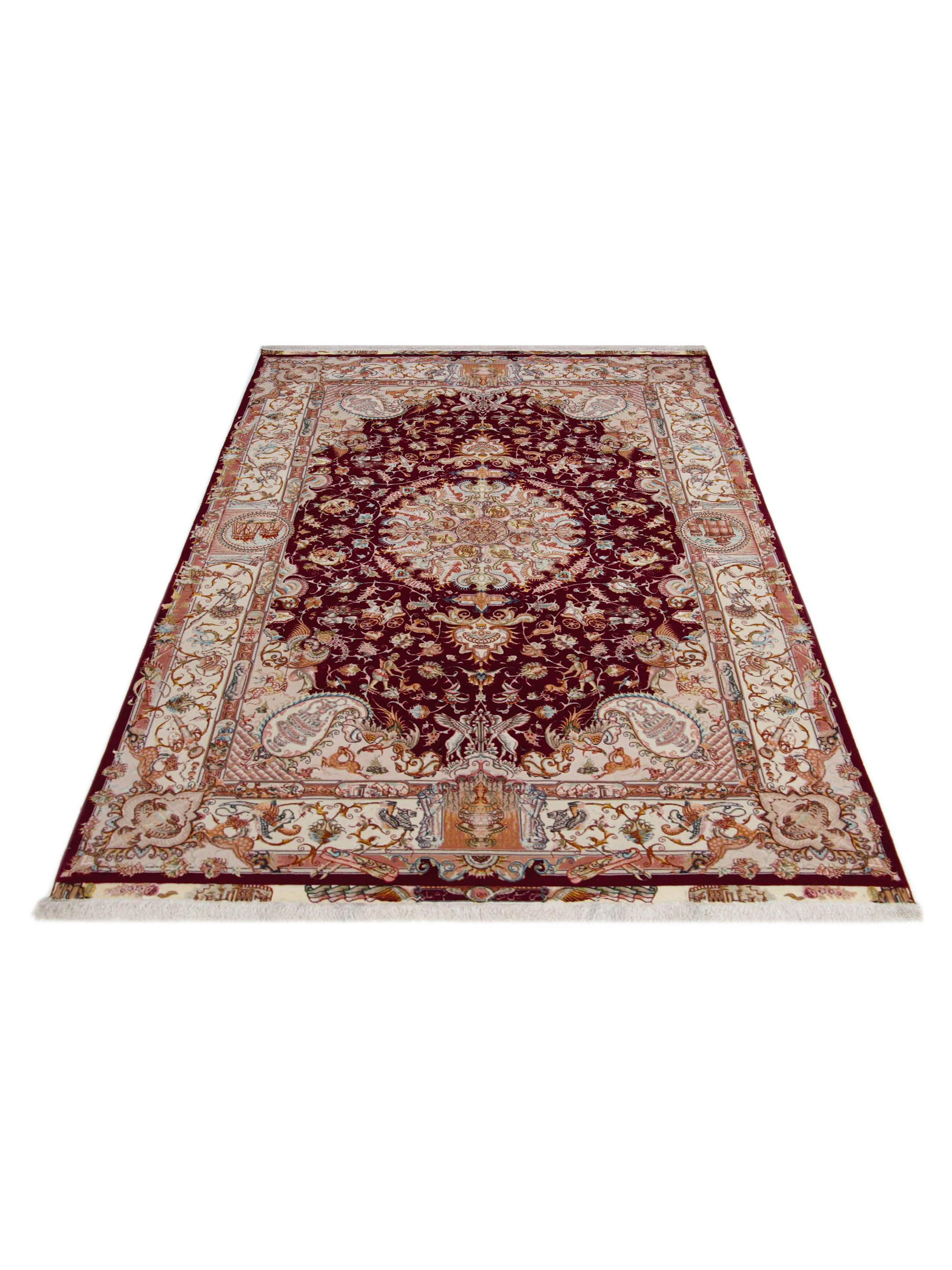 Tabriz Hand Knotted Brown 7x10 - Image 2 of 7