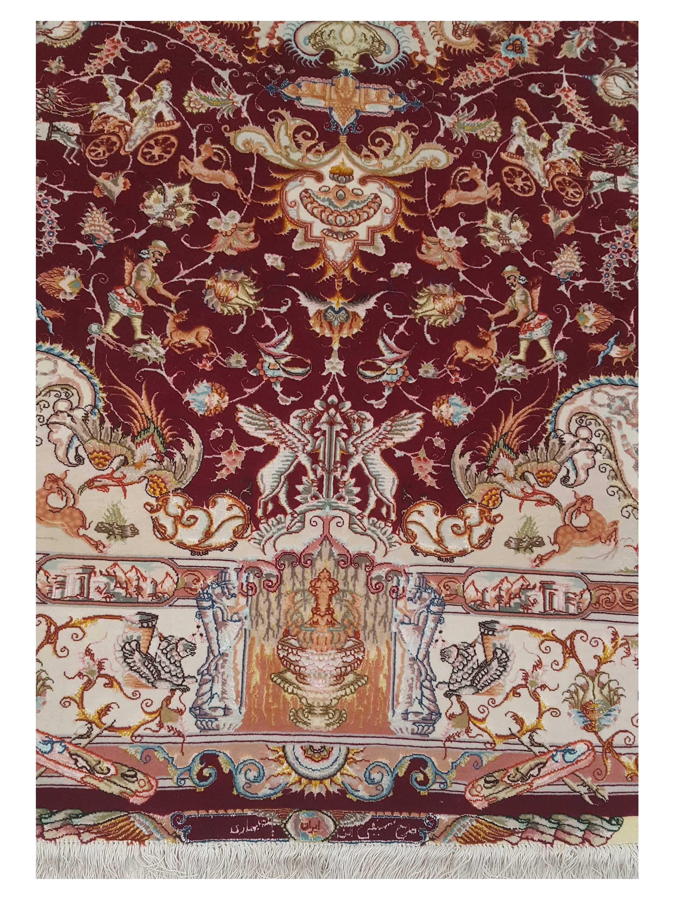Tabriz Hand Knotted Brown 7x10 - Image 5 of 7
