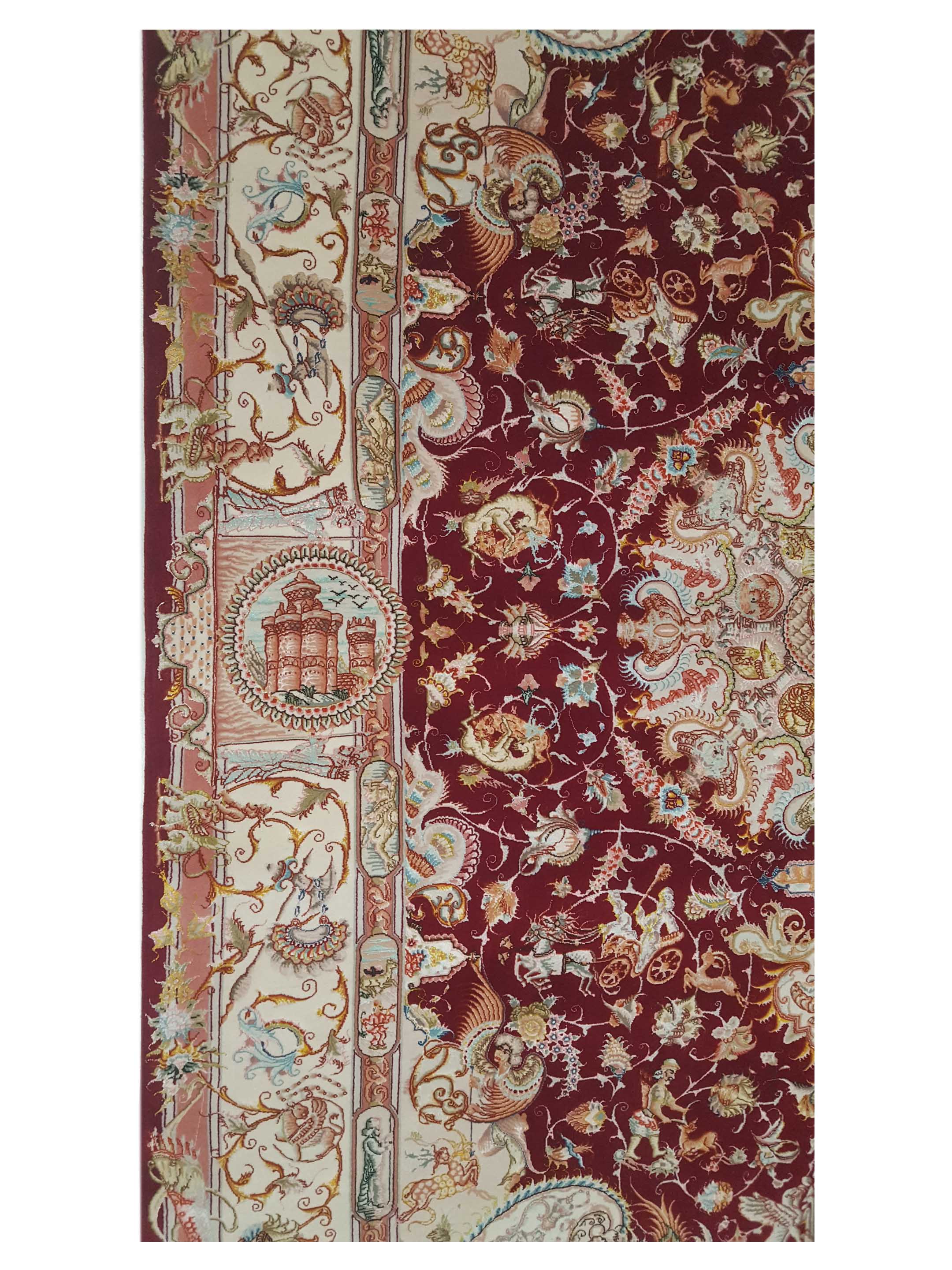 Tabriz Hand Knotted Brown 7x10 - Image 6 of 7