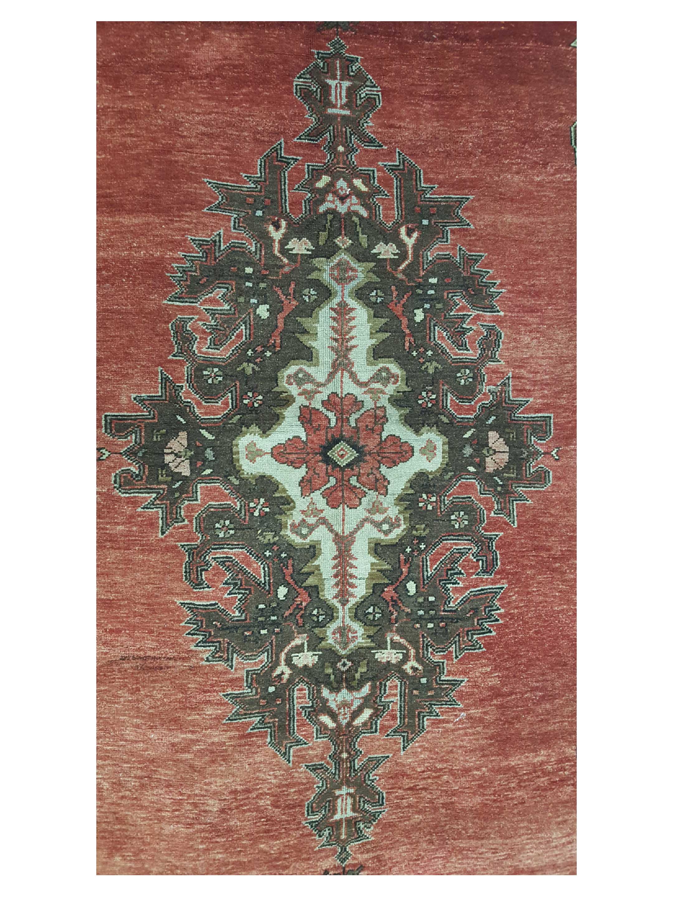 Karabagh Hand Knotted Rust 5x10 - Image 5 of 6