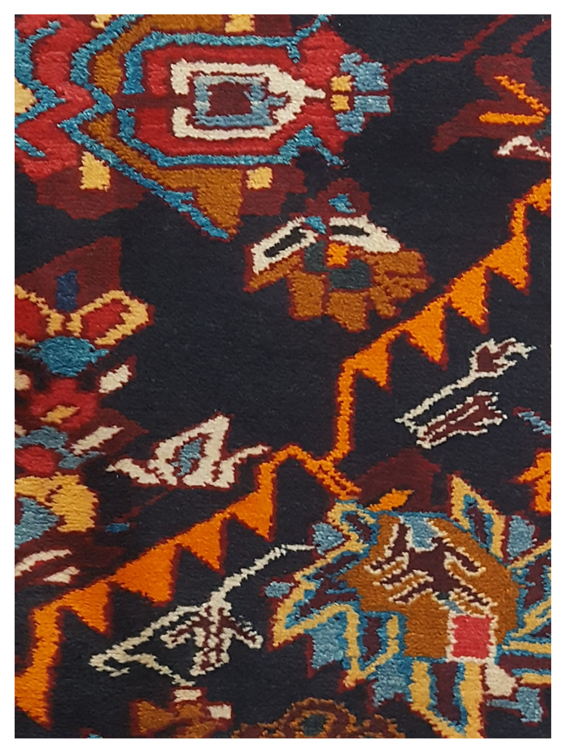 Bakhtiyari Hand Knotted Navy 8x10 - Image 3 of 5