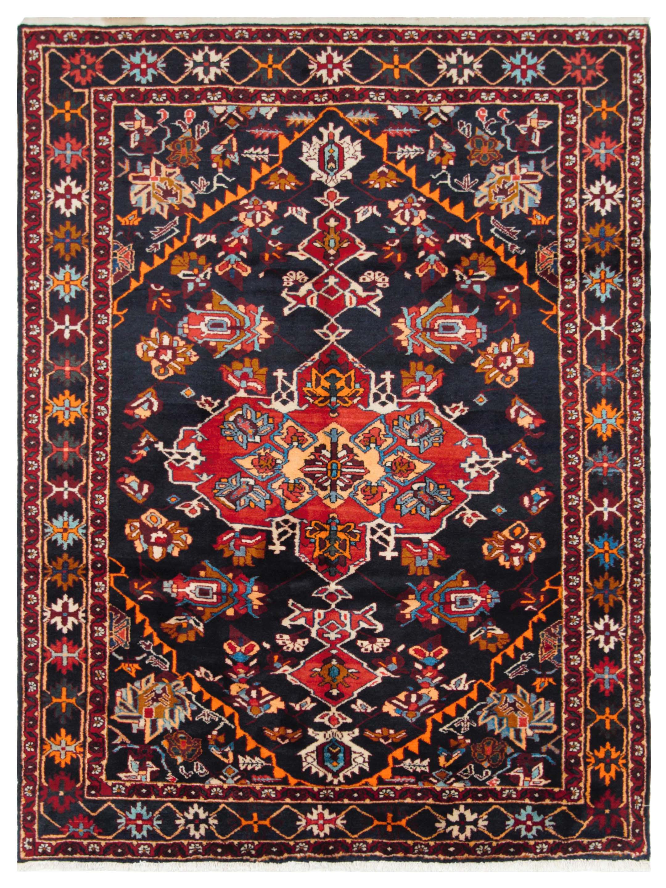 Bakhtiyari Hand Knotted Navy 8x10